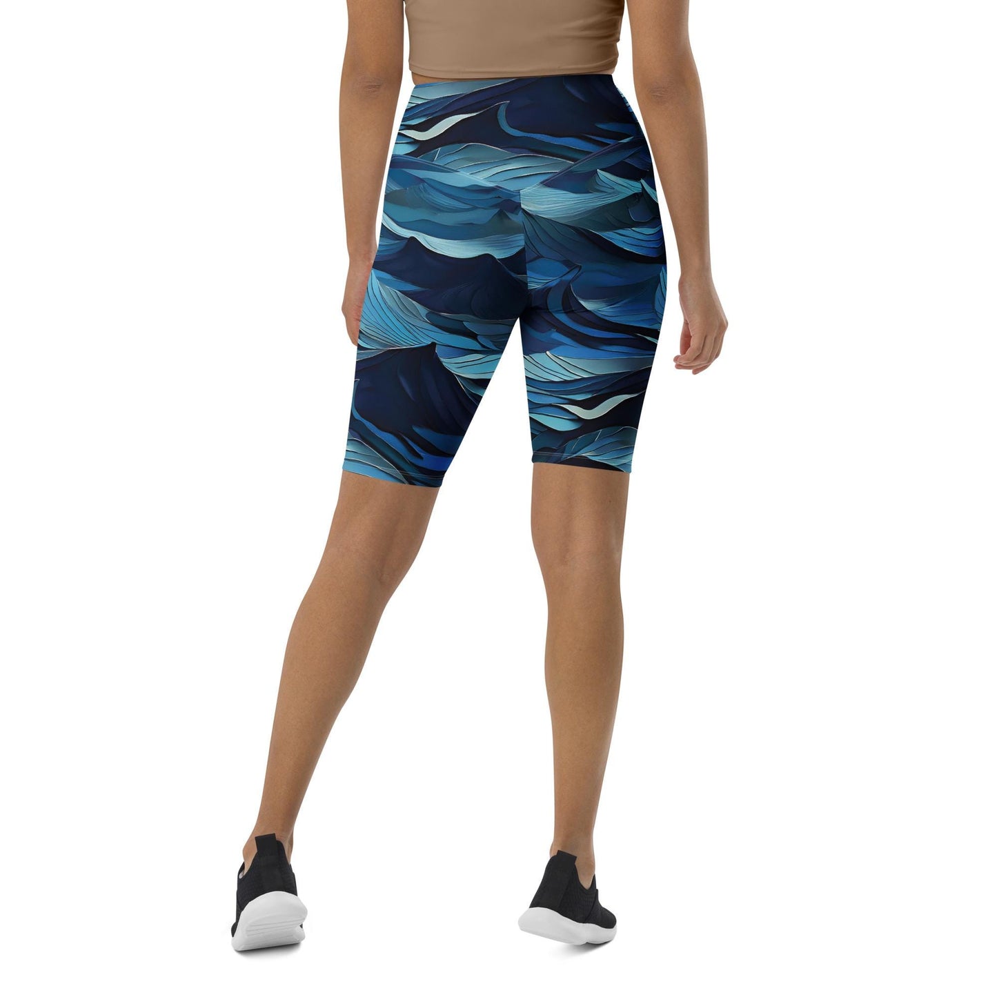 Large Blue Biker Shorts