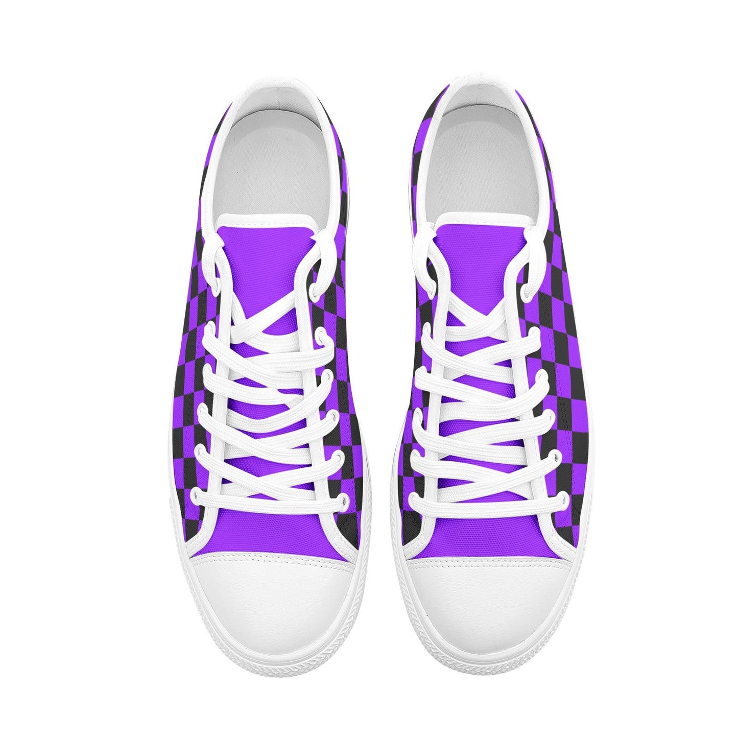 Purple Sneakers Unisex Low Top Canvas Shoes