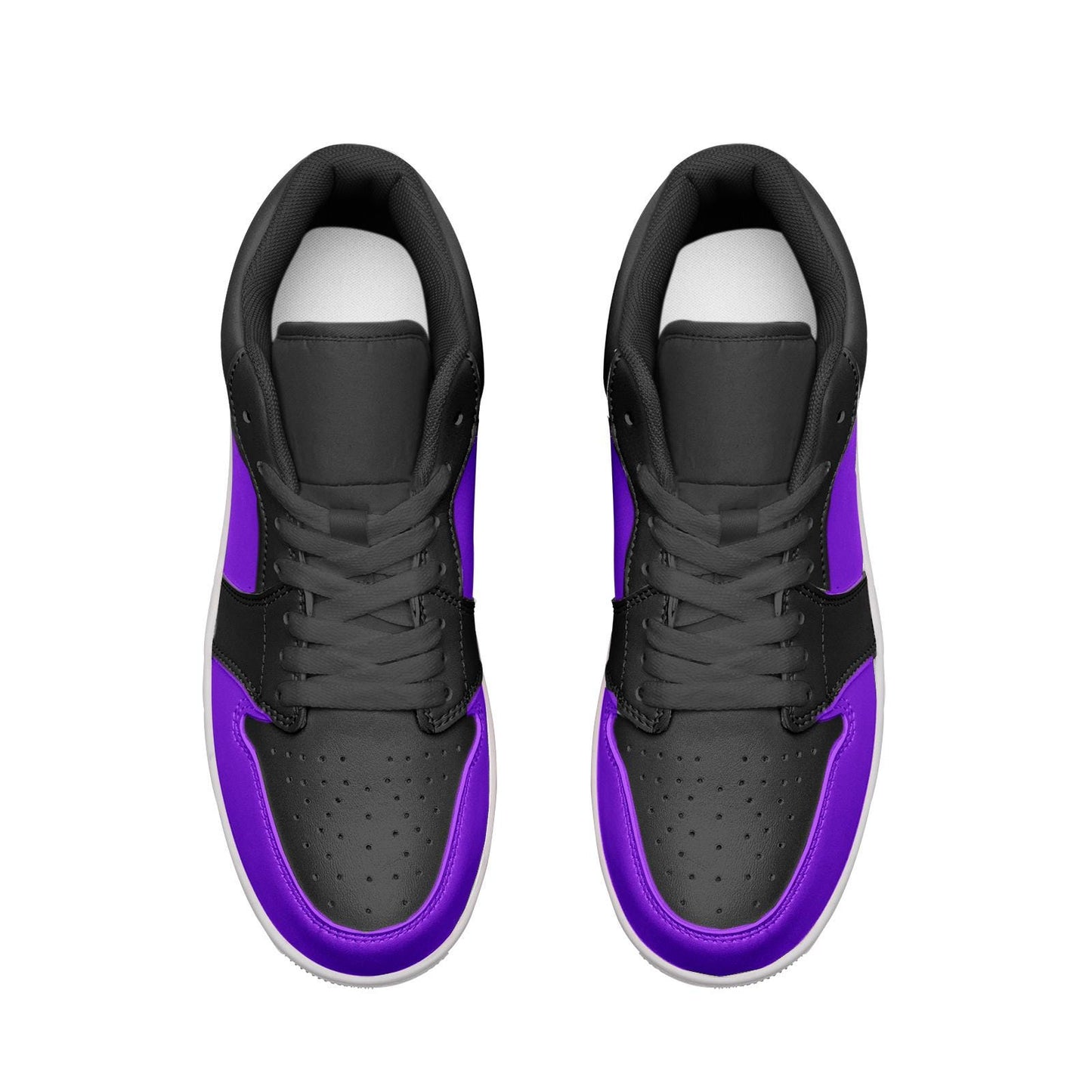 Purple Sneakers Unisex Low Top Leather Sneakers