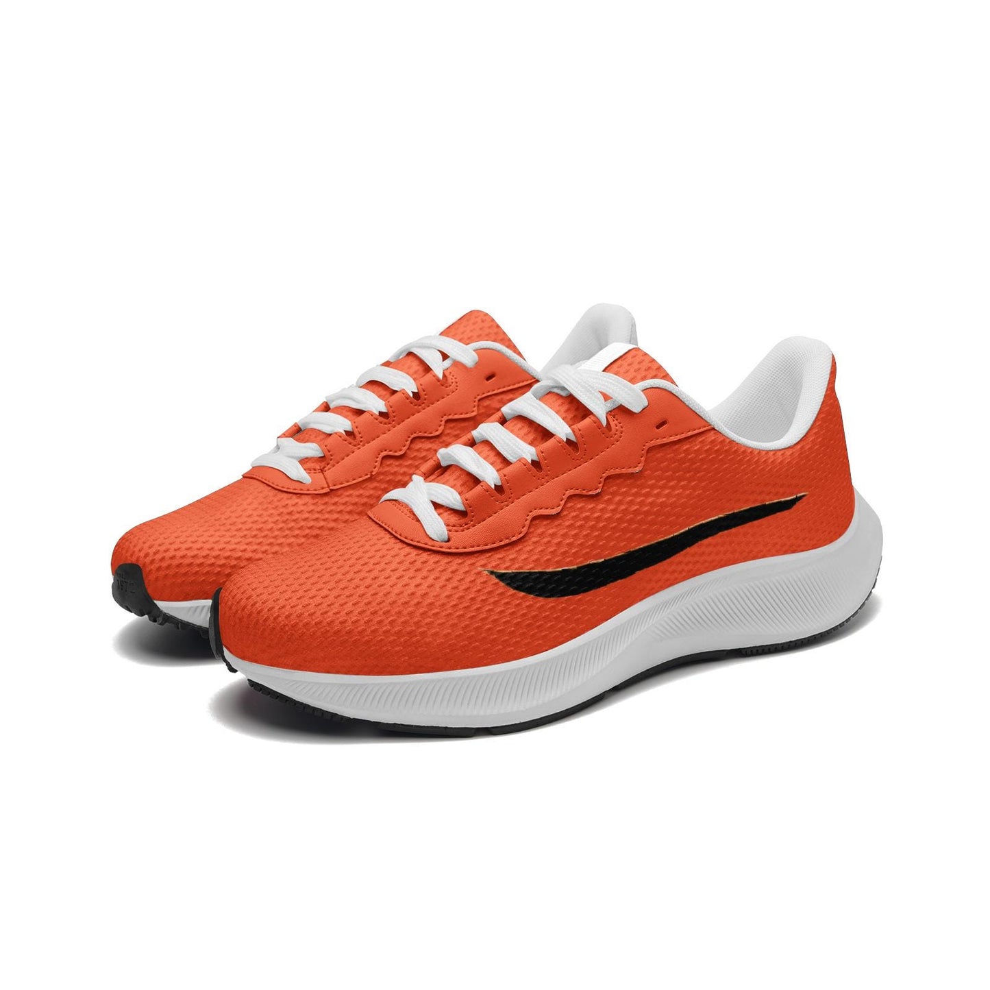 Orange Sneakers Unisex Mesh Tech Performance Running Shoes