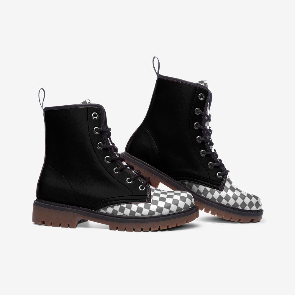 Women's Black Boots Casual Leather Lightweight boots MT