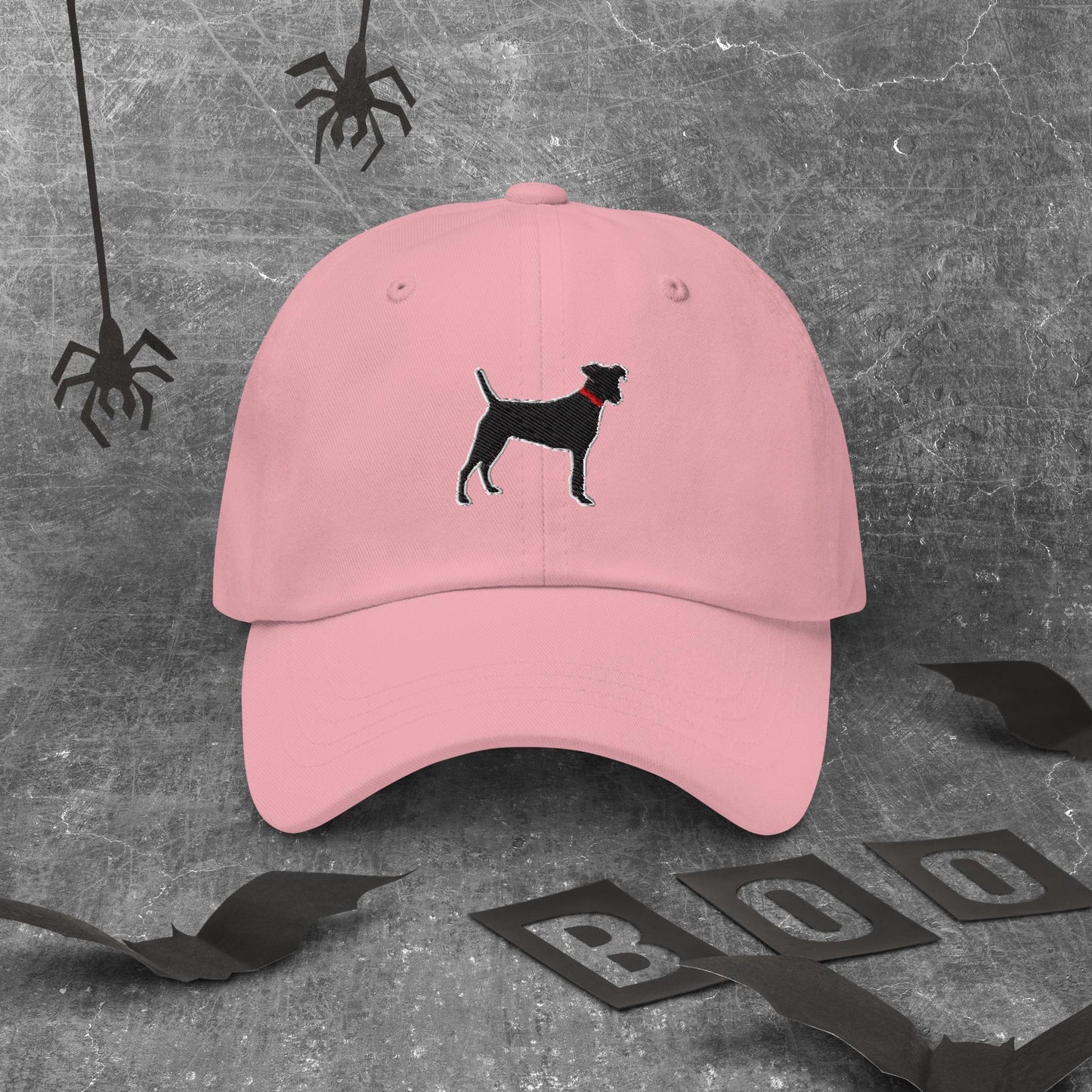 Black Dog Lover Hat: Cotton Twill Dad Hat