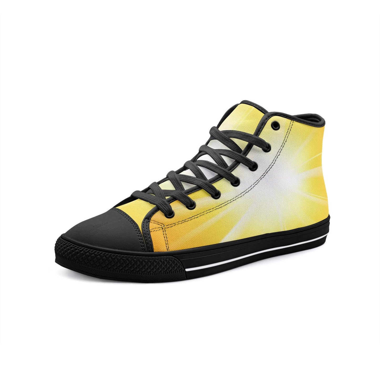 Unisex Yellow High Top Canvas Shoes