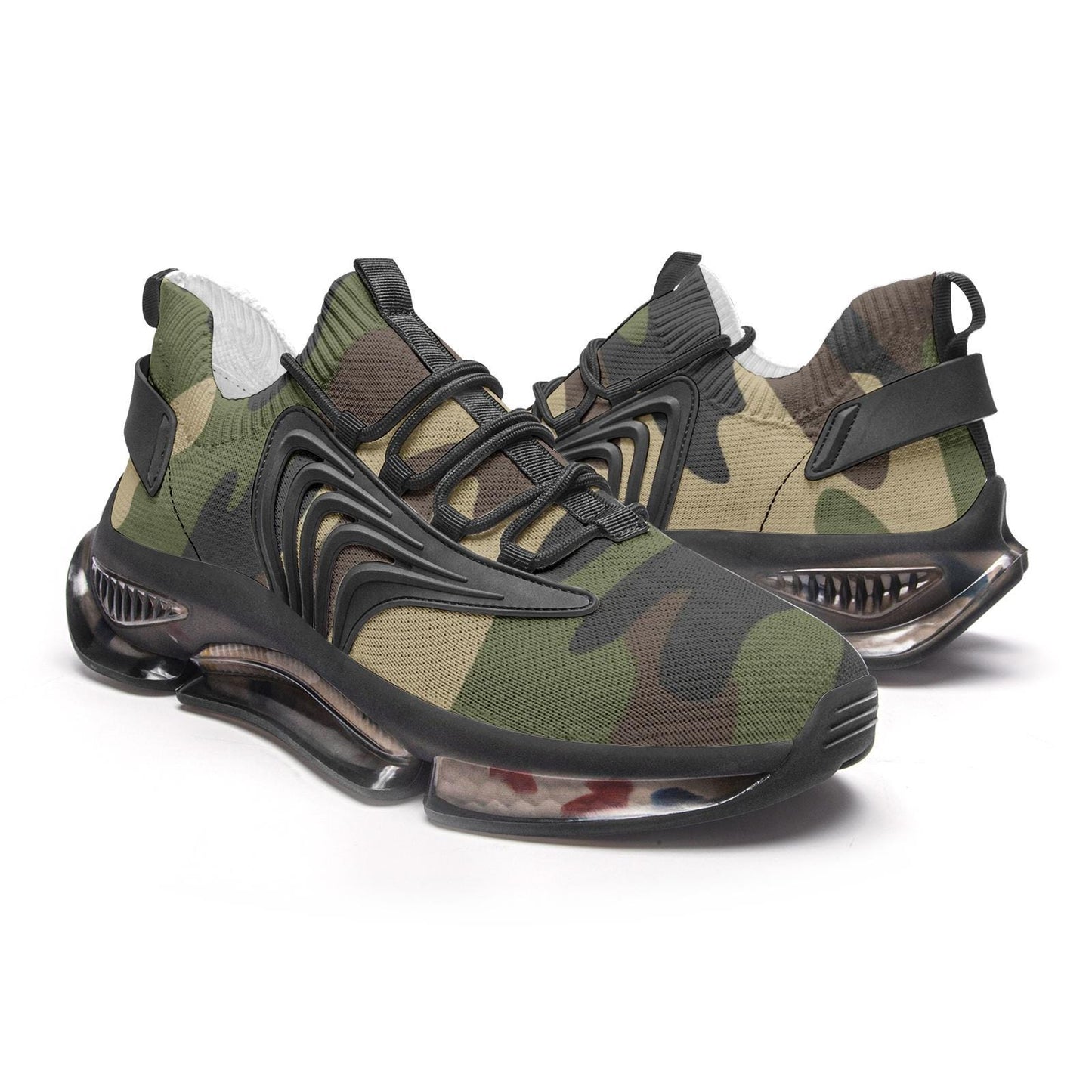 Camo Sneakers Unisex Low Top Mesh Sneakers