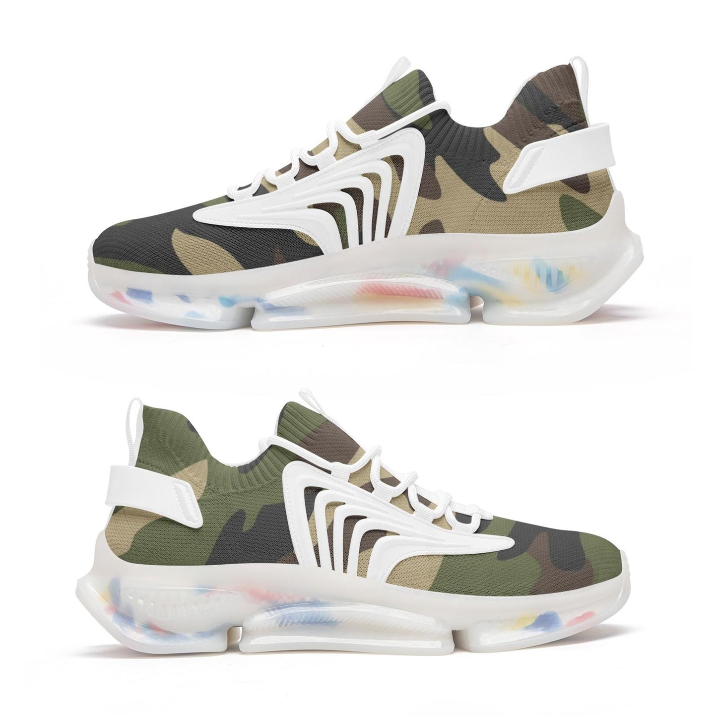 Camo Sneakers Unisex Low Top Mesh Sneakers