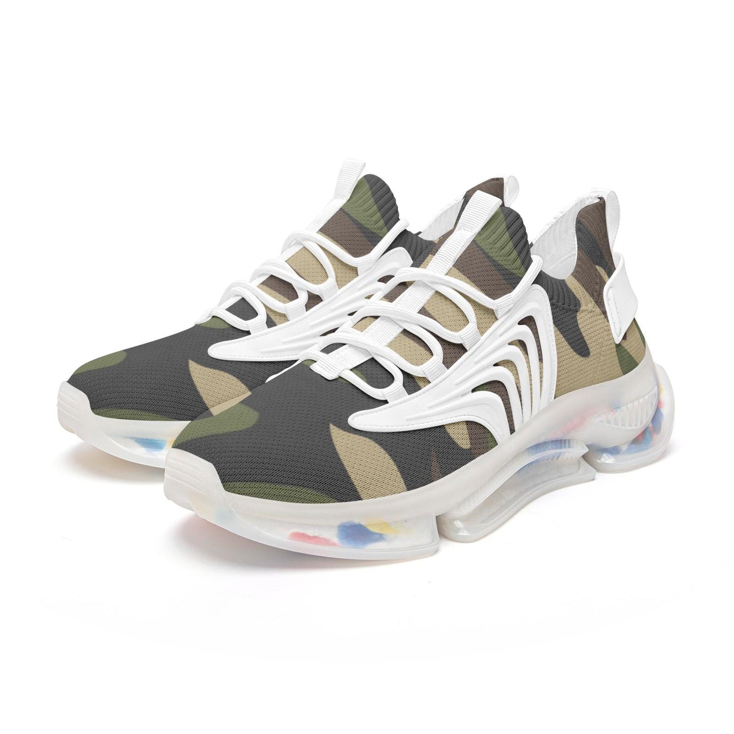 Camo Sneakers Unisex Low Top Mesh Sneakers