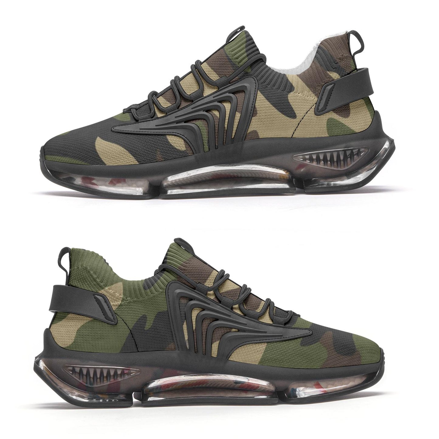 Camo Sneakers Unisex Low Top Mesh Sneakers