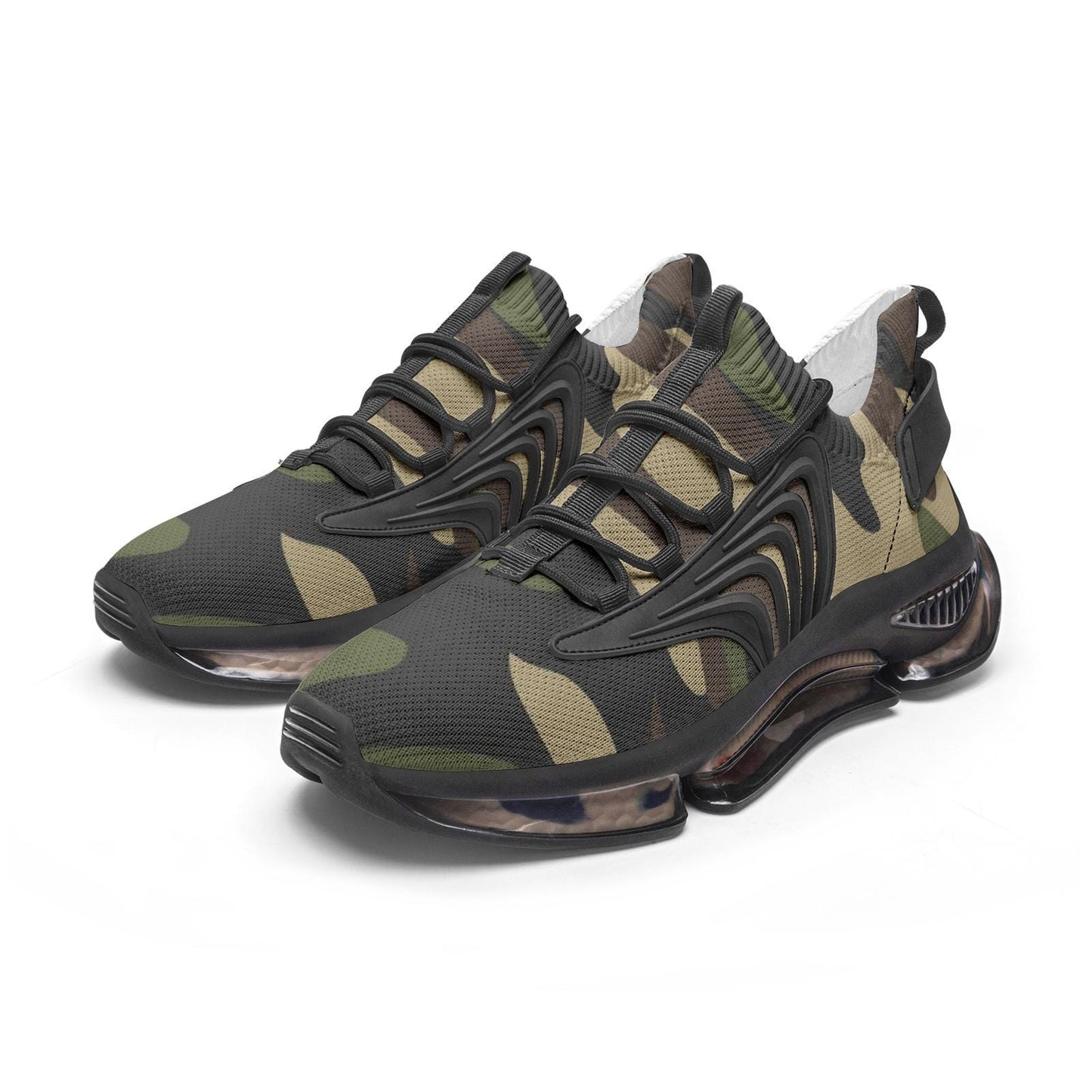 Camo Sneakers Unisex Low Top Mesh Sneakers