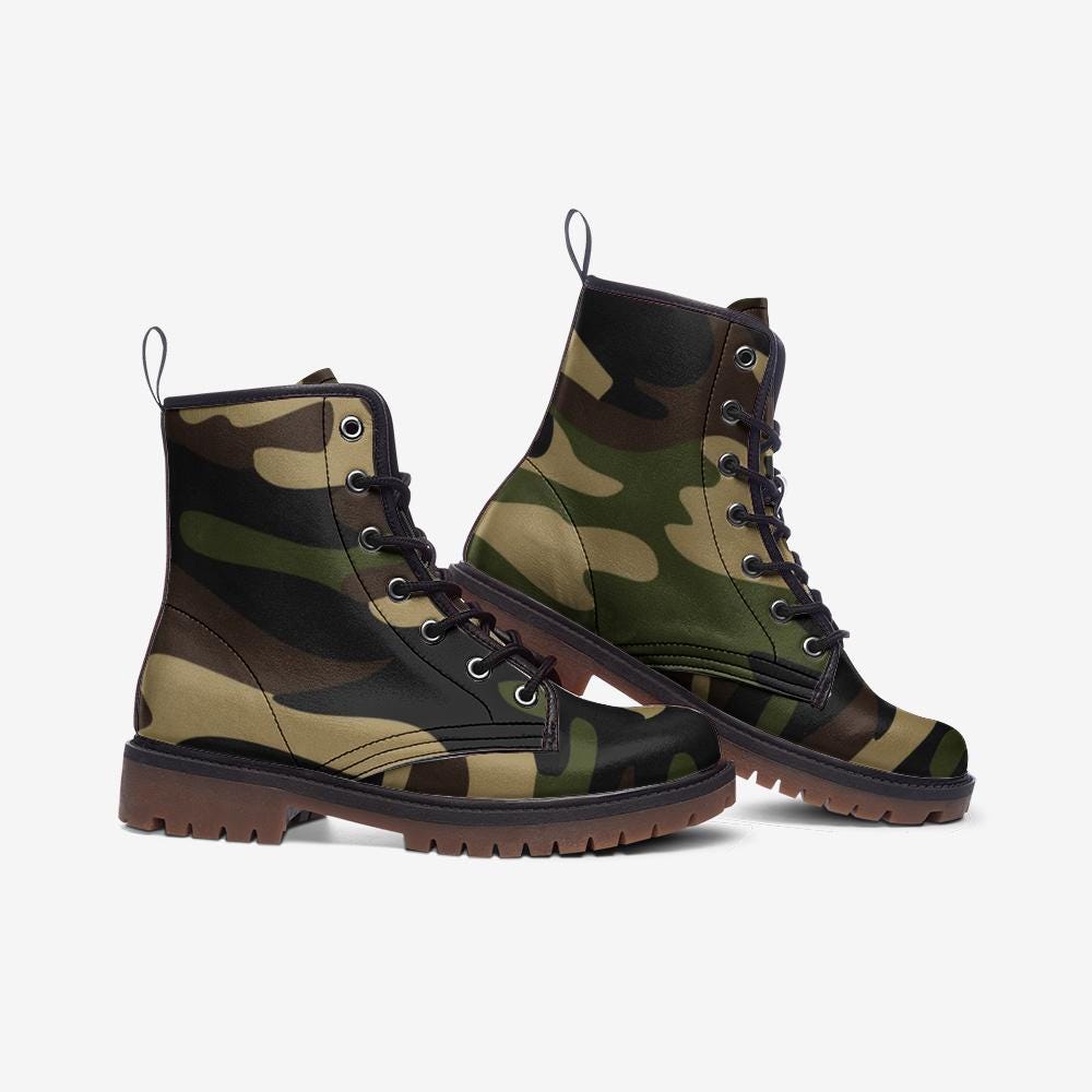 Casual Leather Lightweight Camo boots MT