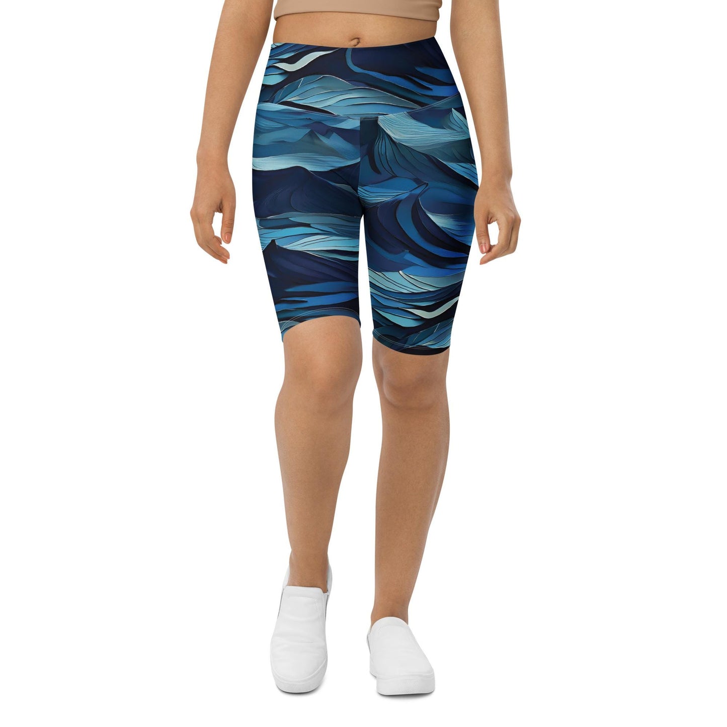Large Blue Biker Shorts