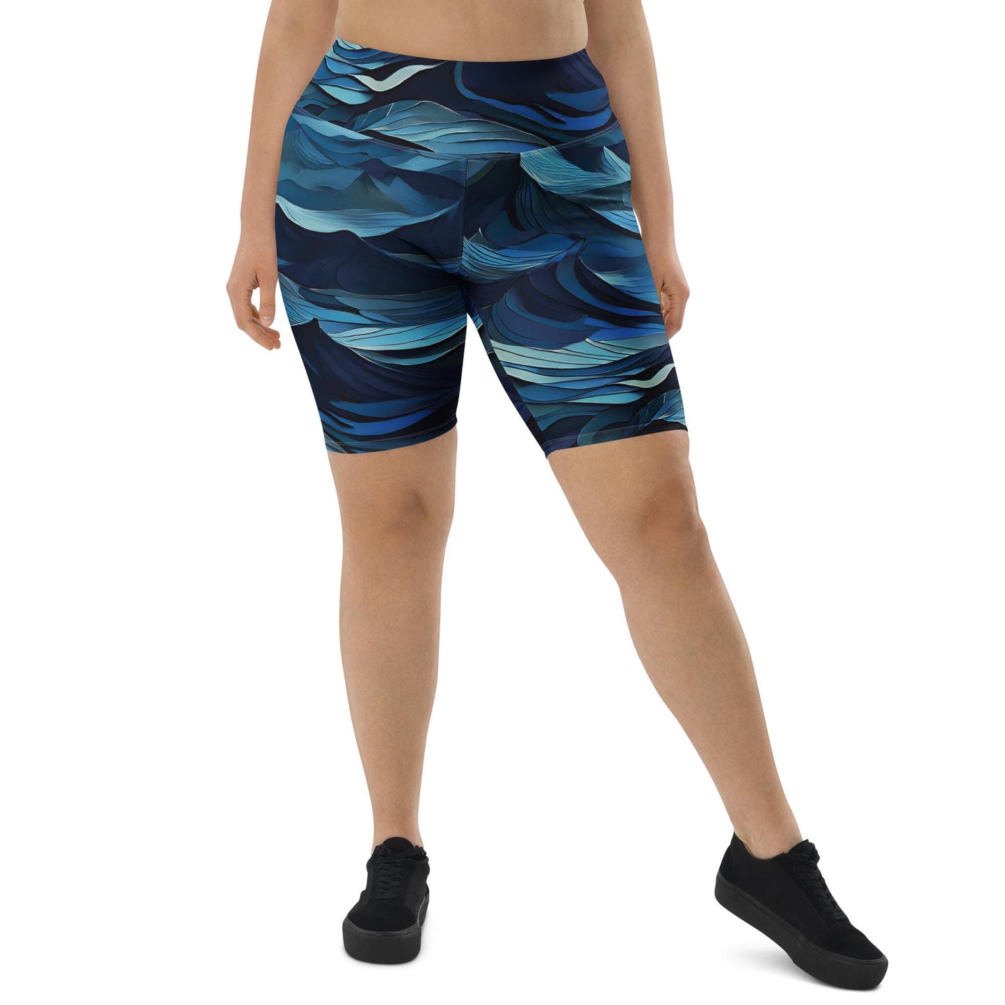 Large Blue Biker Shorts