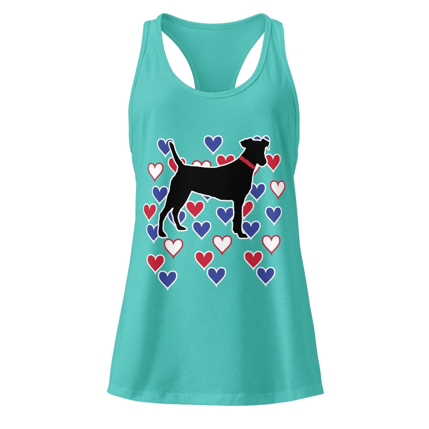 Dog Lovers Womens fitted racerback tank top