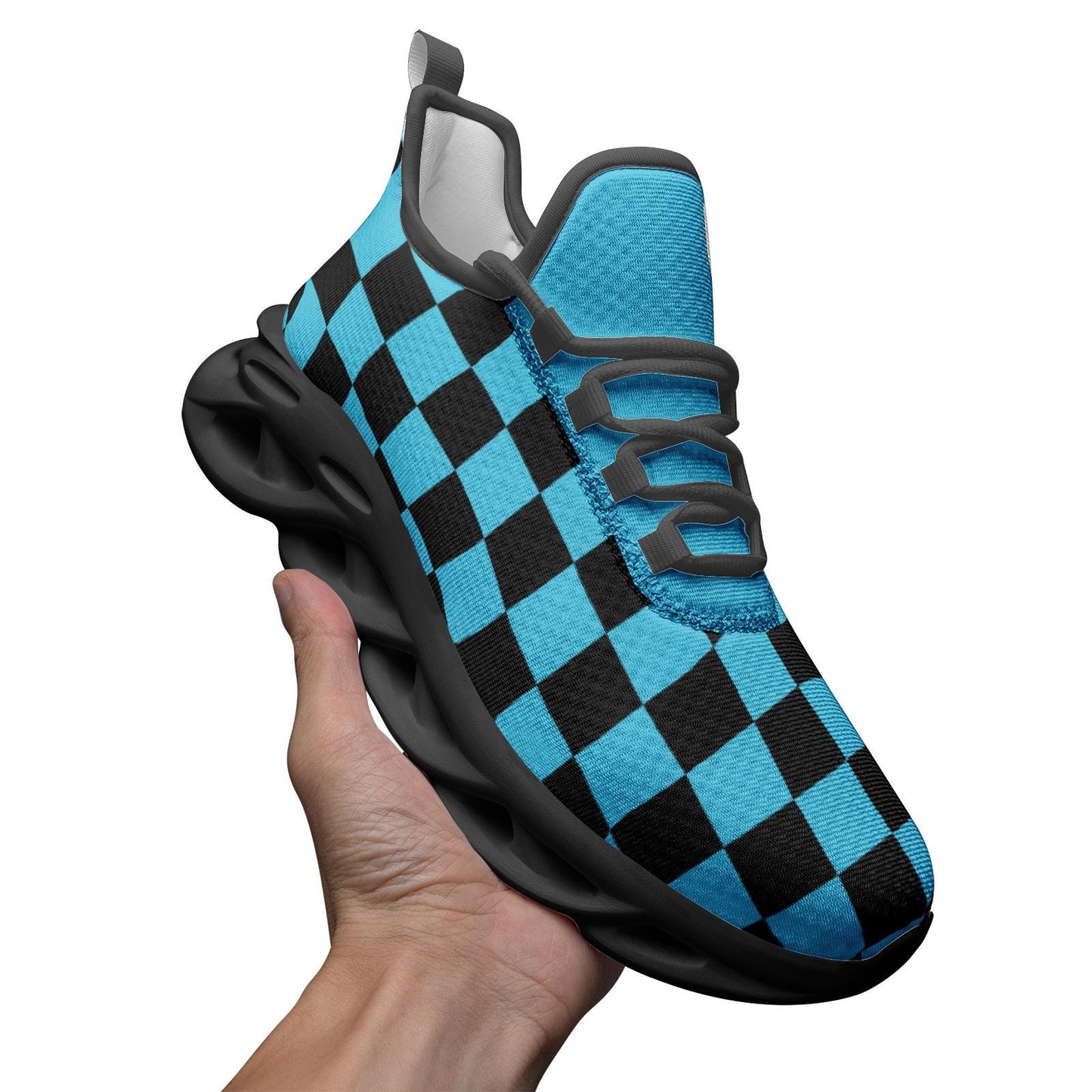 Sea Blue Sneakers Unisex Bounce Mesh Knit Sneakers