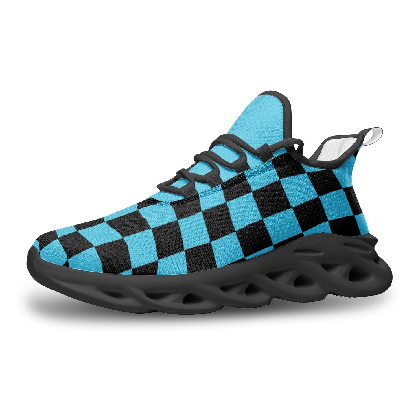 Sea Blue Sneakers Unisex Bounce Mesh Knit Sneakers