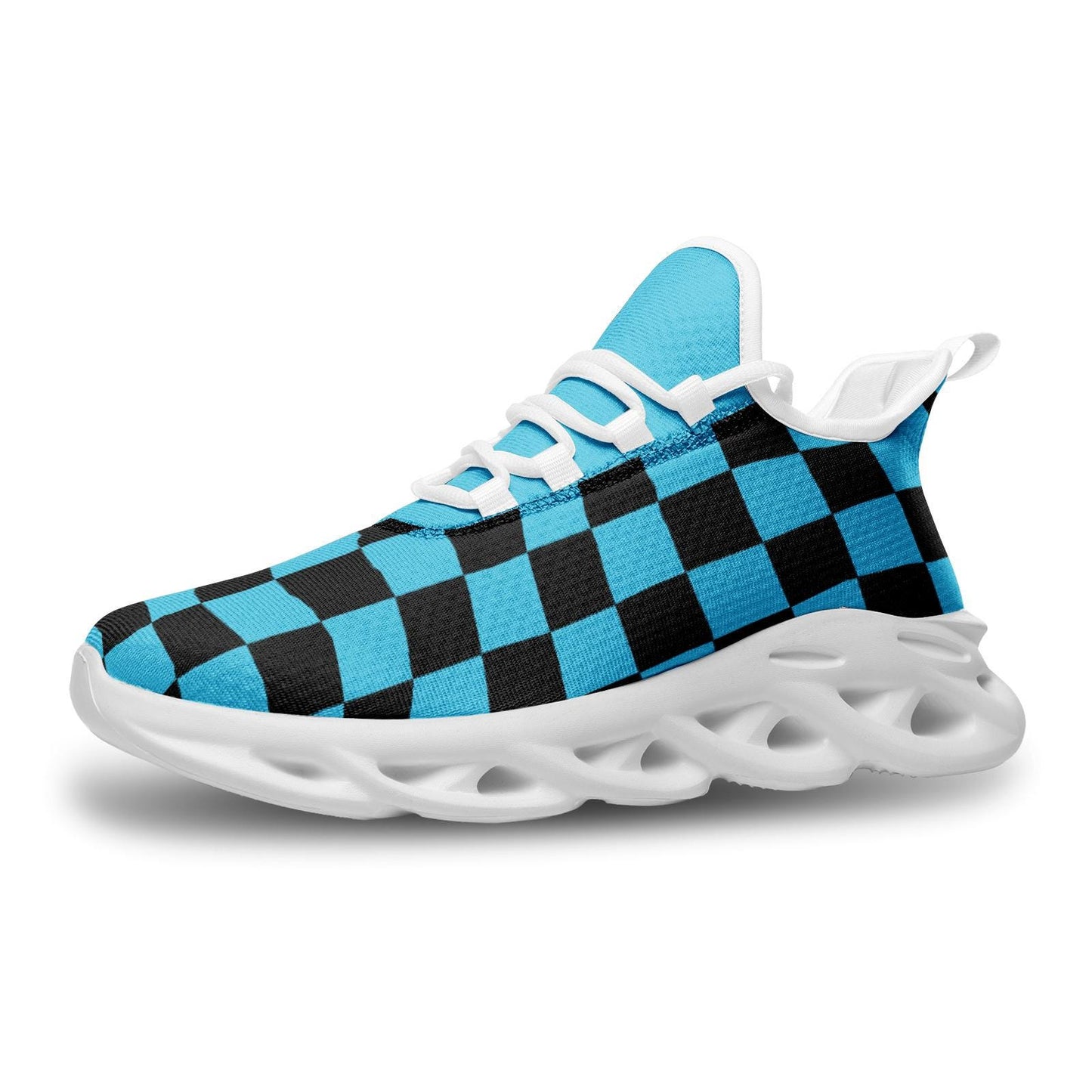 Sea Blue Sneakers Unisex Bounce Mesh Knit Sneakers