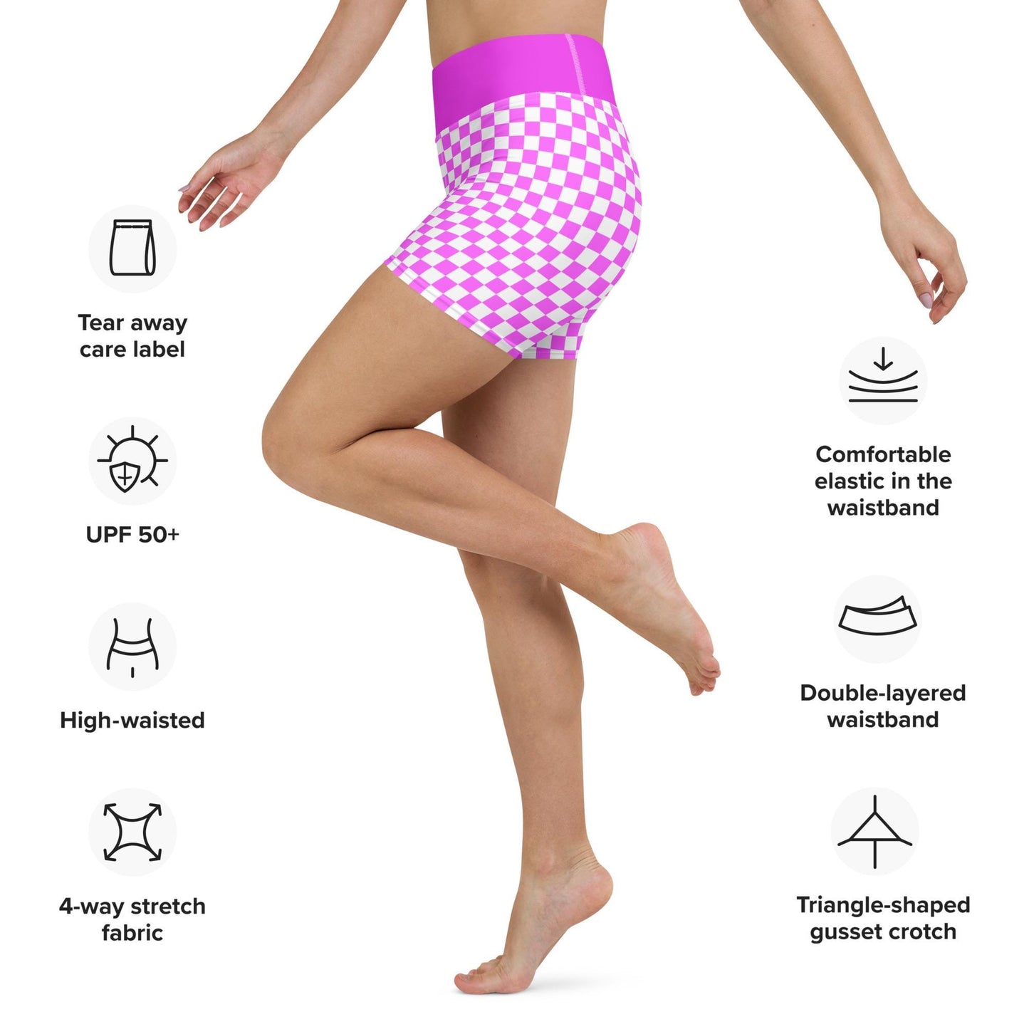 Pink Yoga Shorts