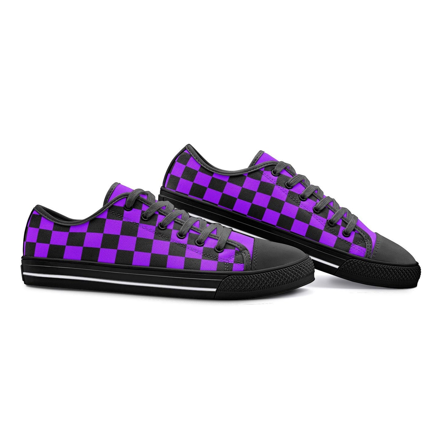 Purple Sneakers Unisex Low Top Canvas Shoes