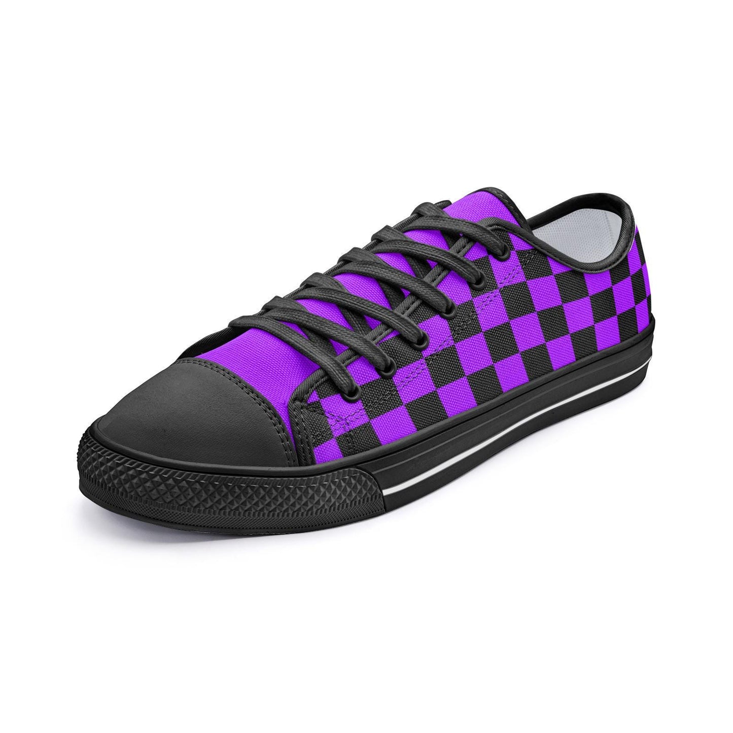 Purple Sneakers Unisex Low Top Canvas Shoes