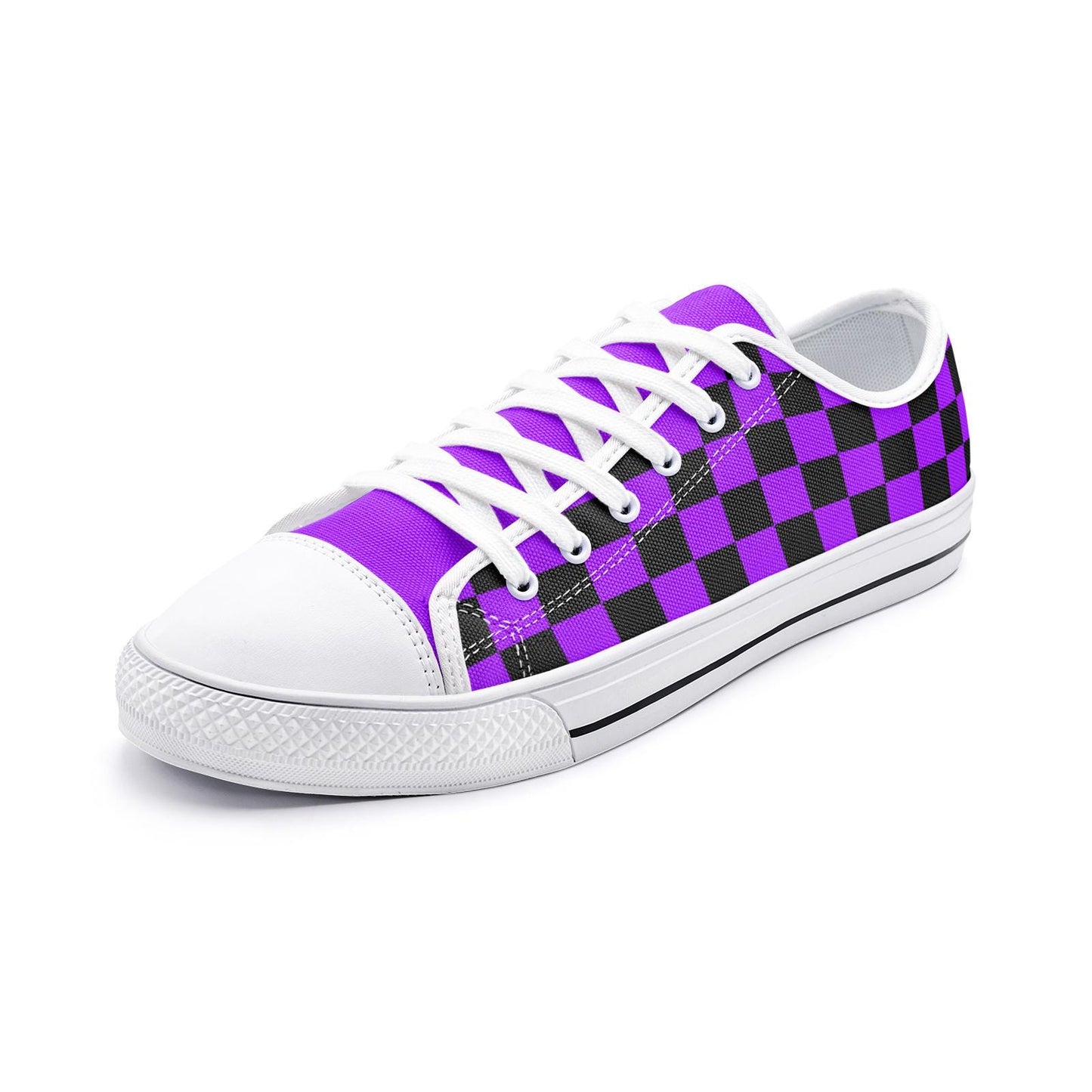 Purple Sneakers Unisex Low Top Canvas Shoes