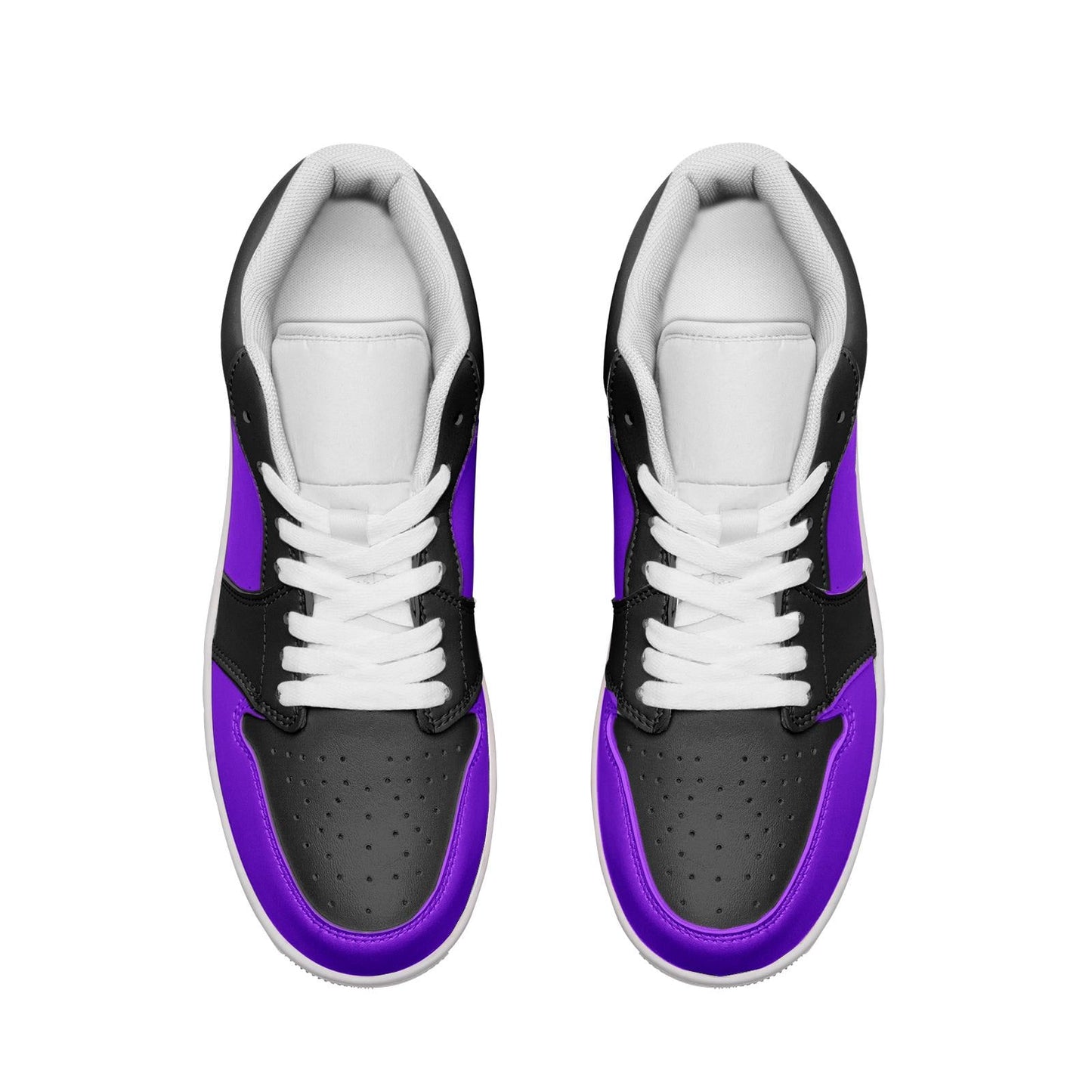 Purple Sneakers Unisex Low Top Leather Sneakers