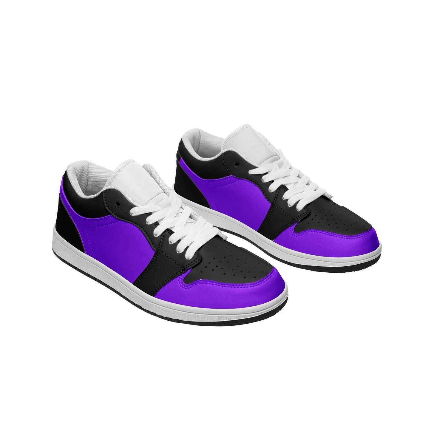 Purple Sneakers Unisex Low Top Leather Sneakers