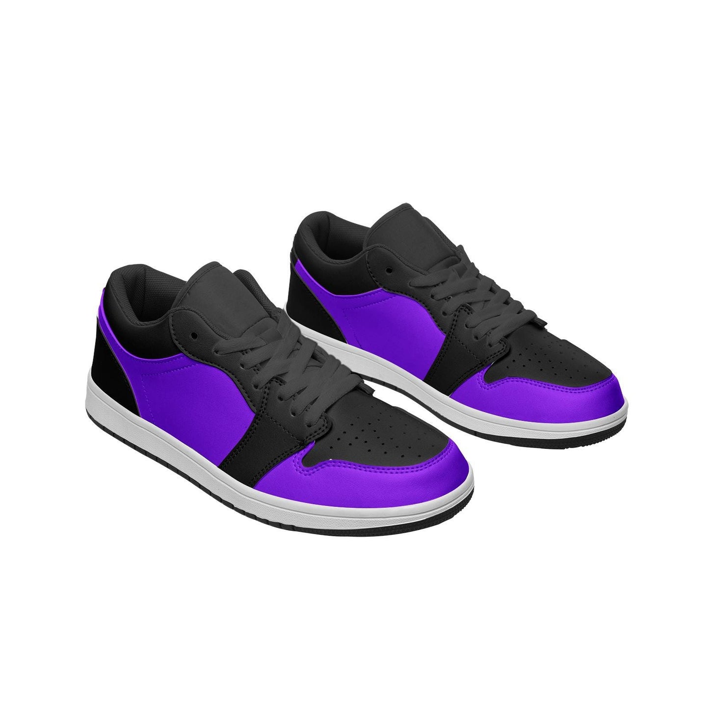 Purple Sneakers Unisex Low Top Leather Sneakers