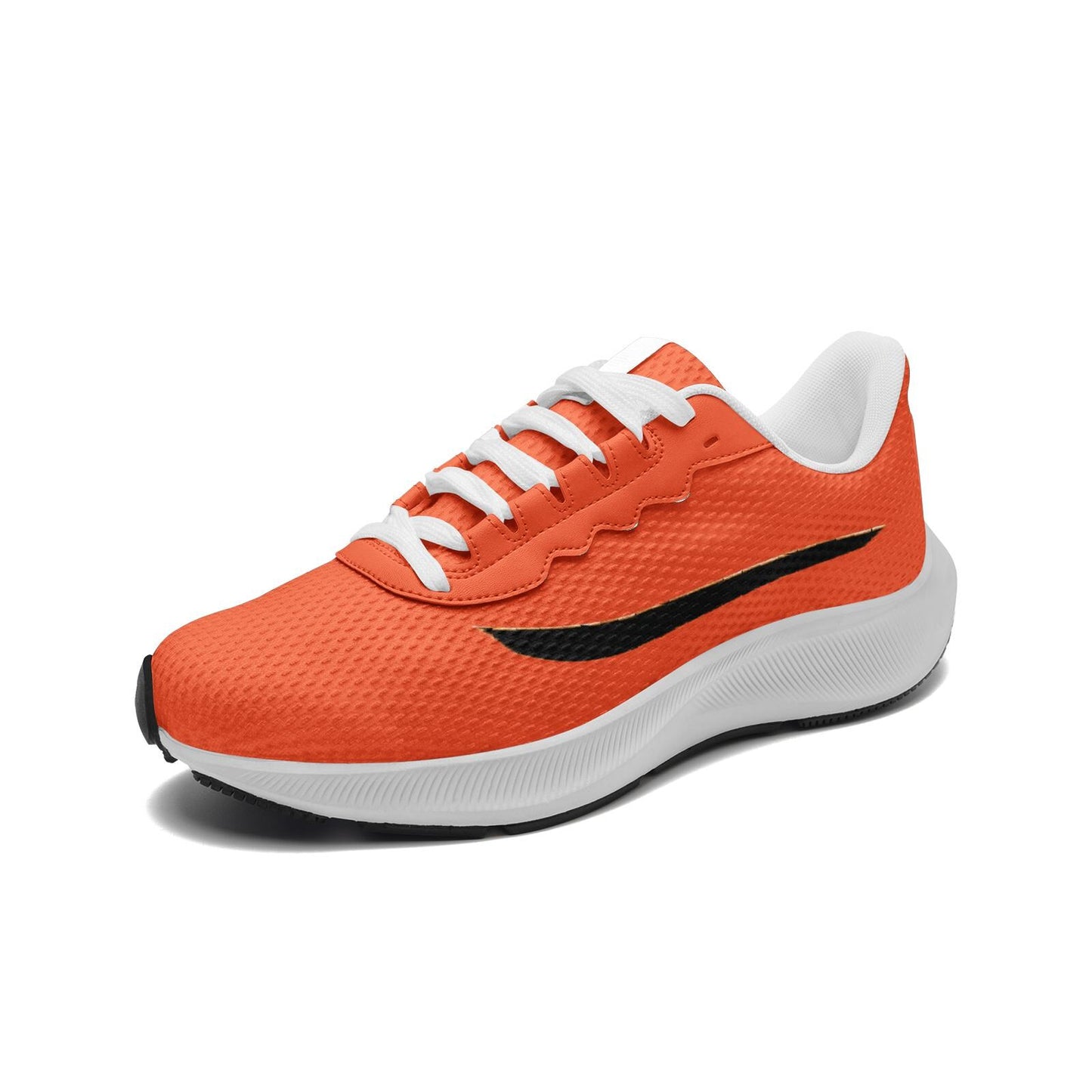 Orange Sneakers Unisex Mesh Tech Performance Running Shoes