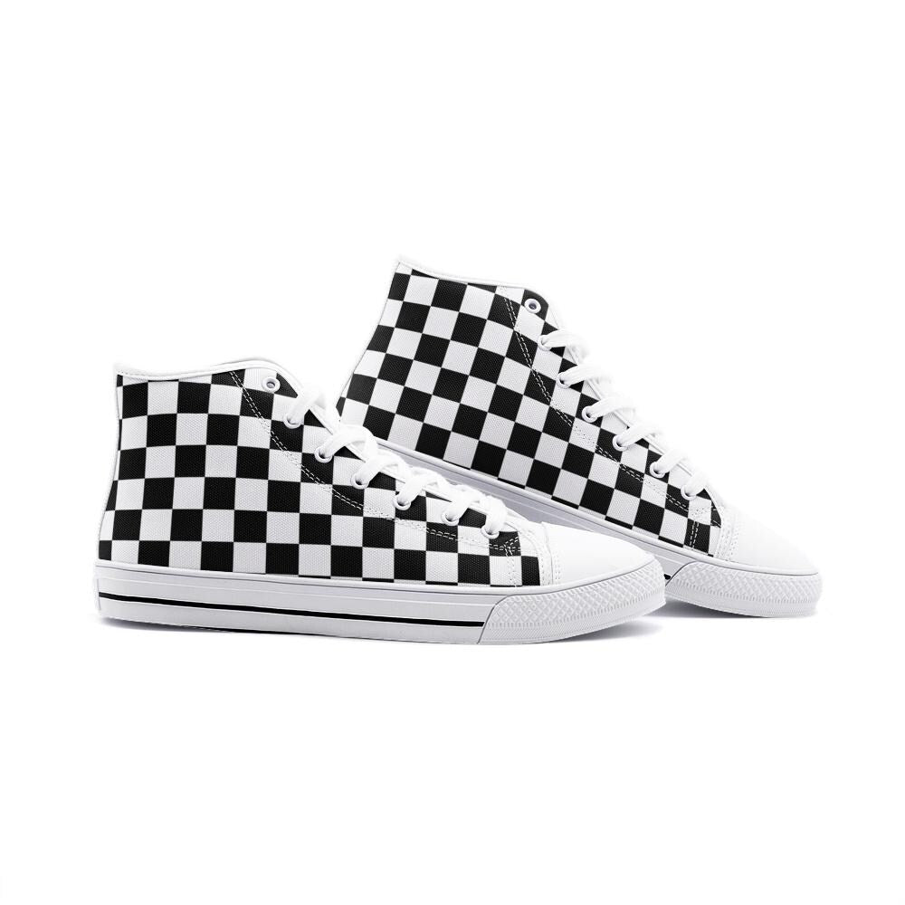Black Hightops Unisex High Top Canvas Shoes