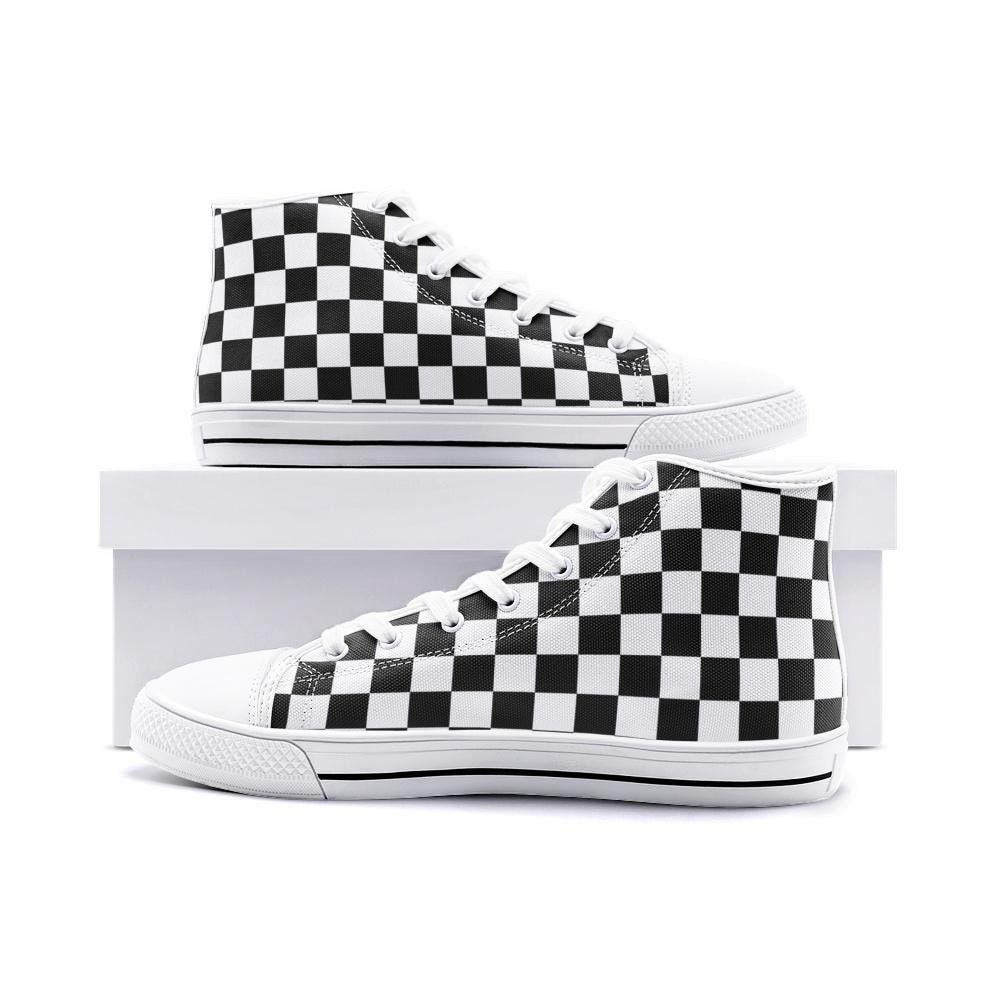 Black Hightops Unisex High Top Canvas Shoes