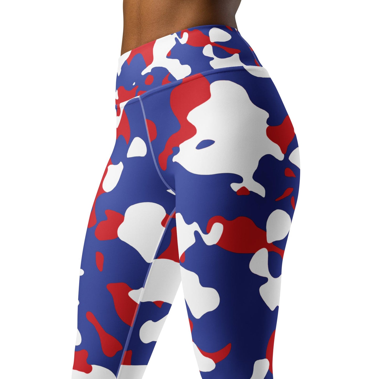 Blue Camo Yoga Leggings