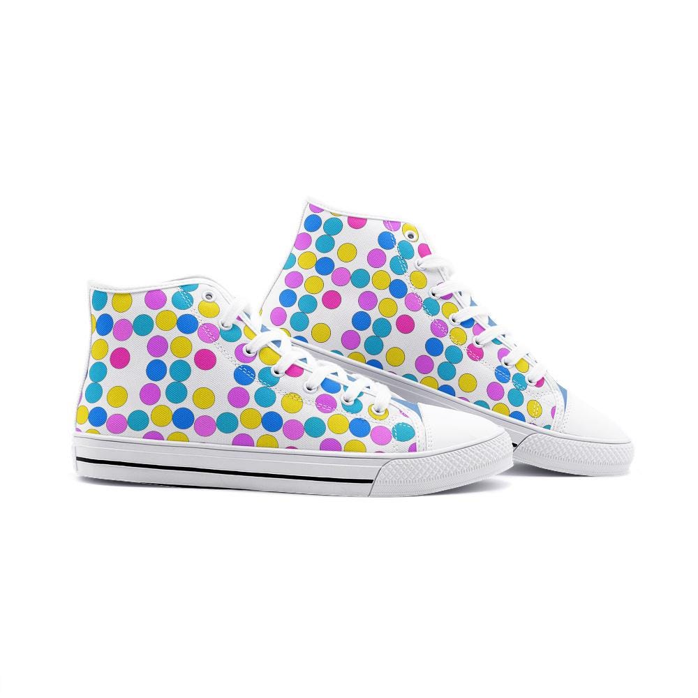 Colorful High Top Sneakers Unisex High Top Canvas Shoes