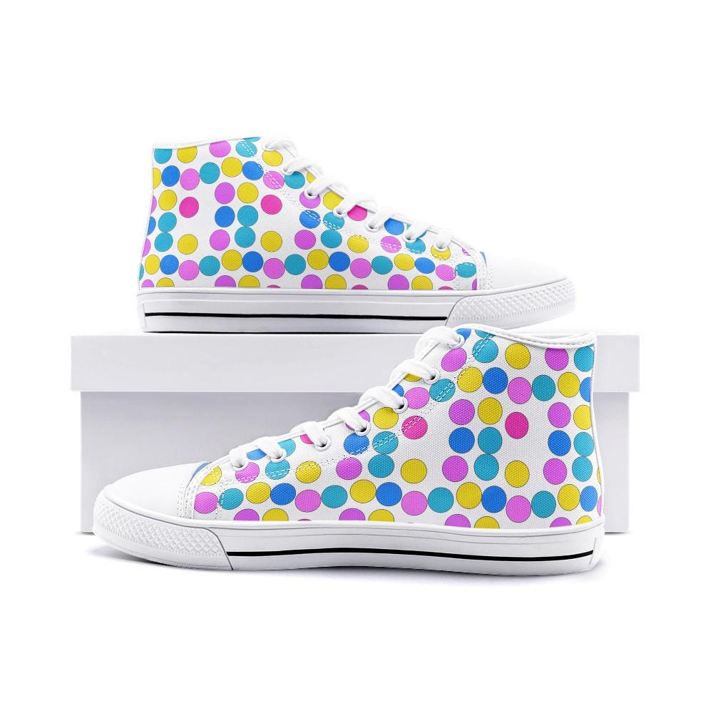 Colorful High Top Sneakers Unisex High Top Canvas Shoes
