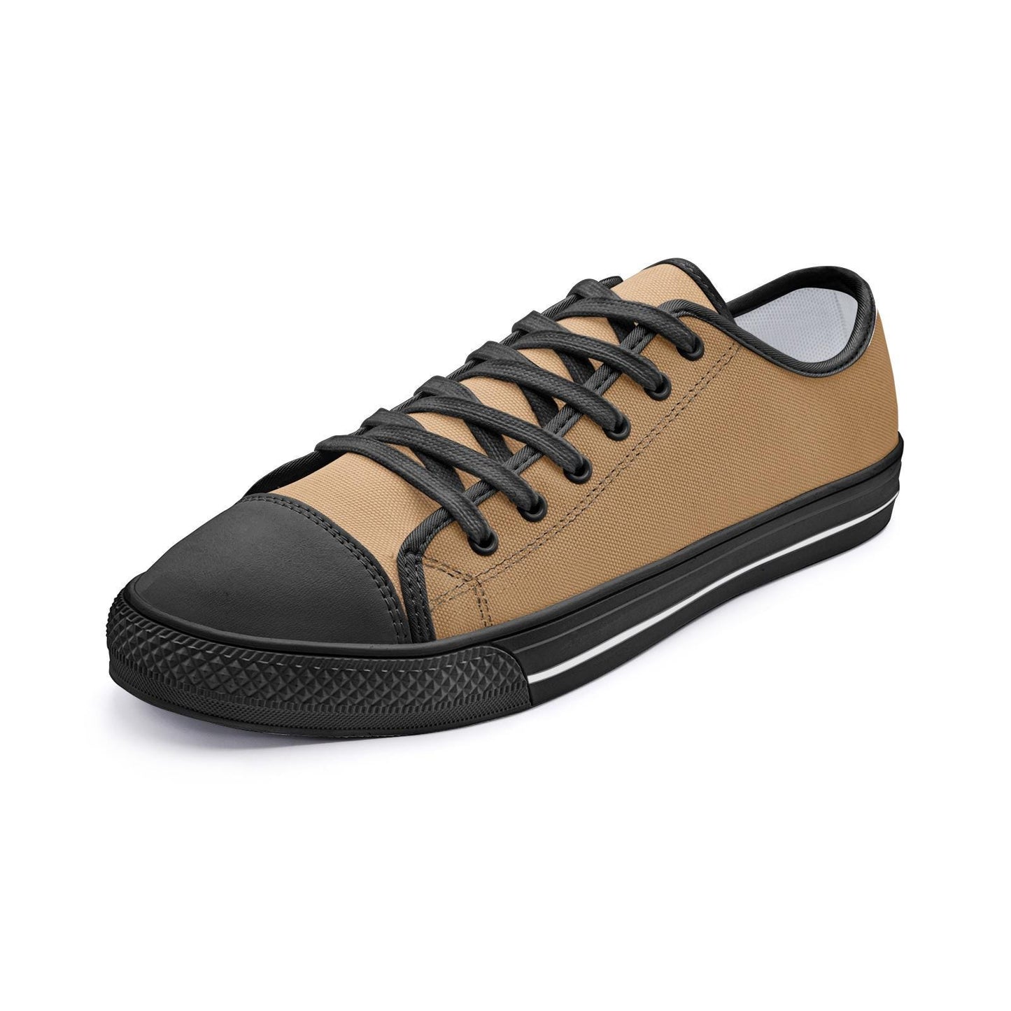 Brown Sneakers Unisex Low Top Canvas Shoes