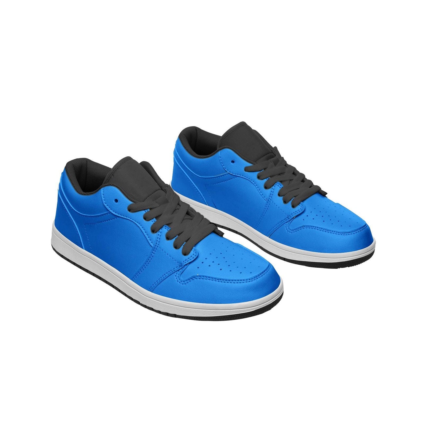 Blue Sneakers Unisex Low Top Leather Sneakers