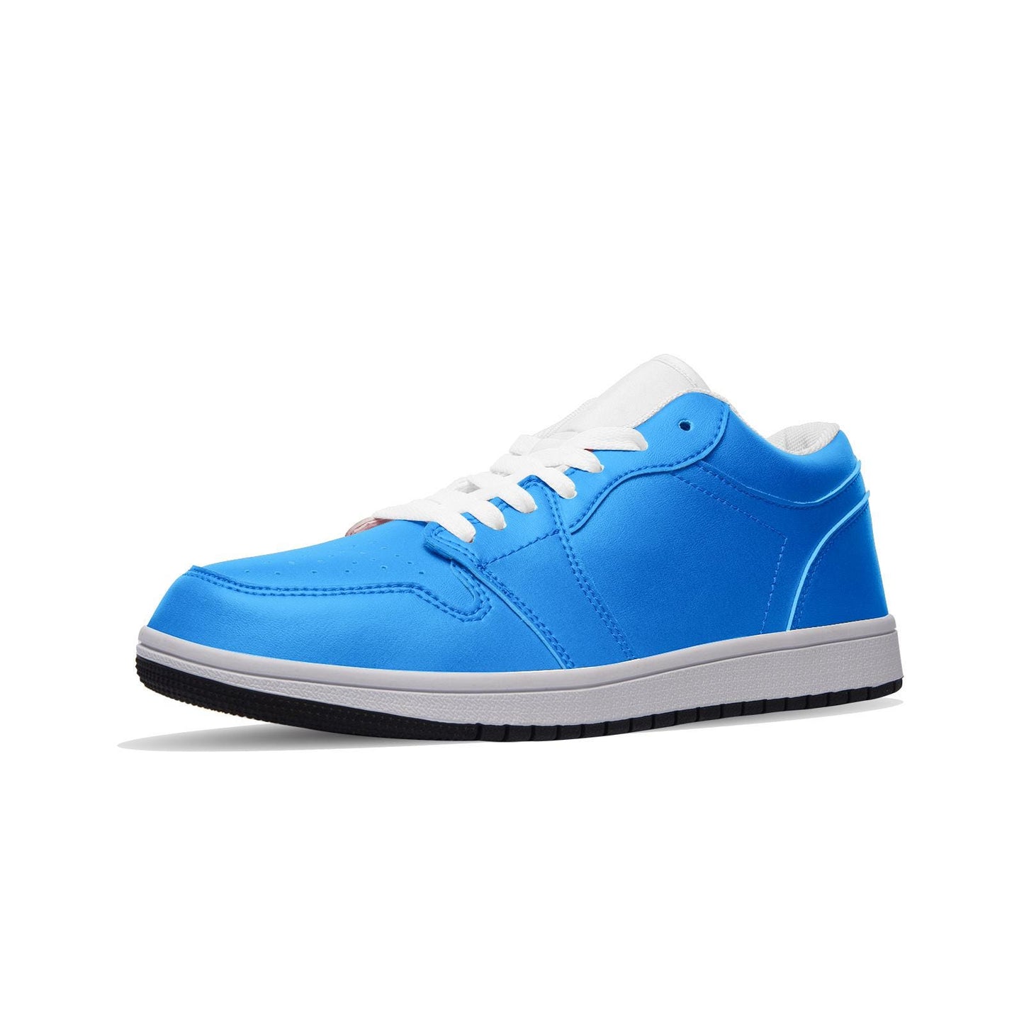 Blue Sneakers Unisex Low Top Leather Sneakers