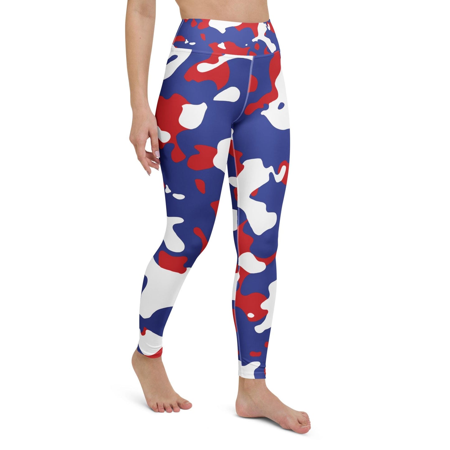 Blue Camo Yoga Leggings