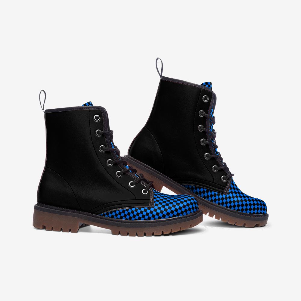 Black and Blue Boots Soft Casual Leather Lightweight boots MT