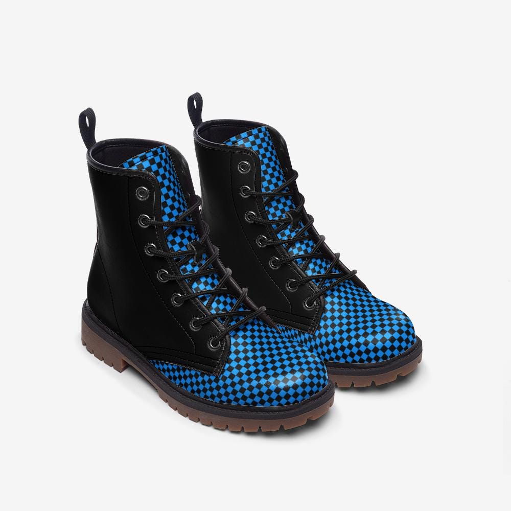Black and Blue Boots Soft Casual Leather Lightweight boots MT