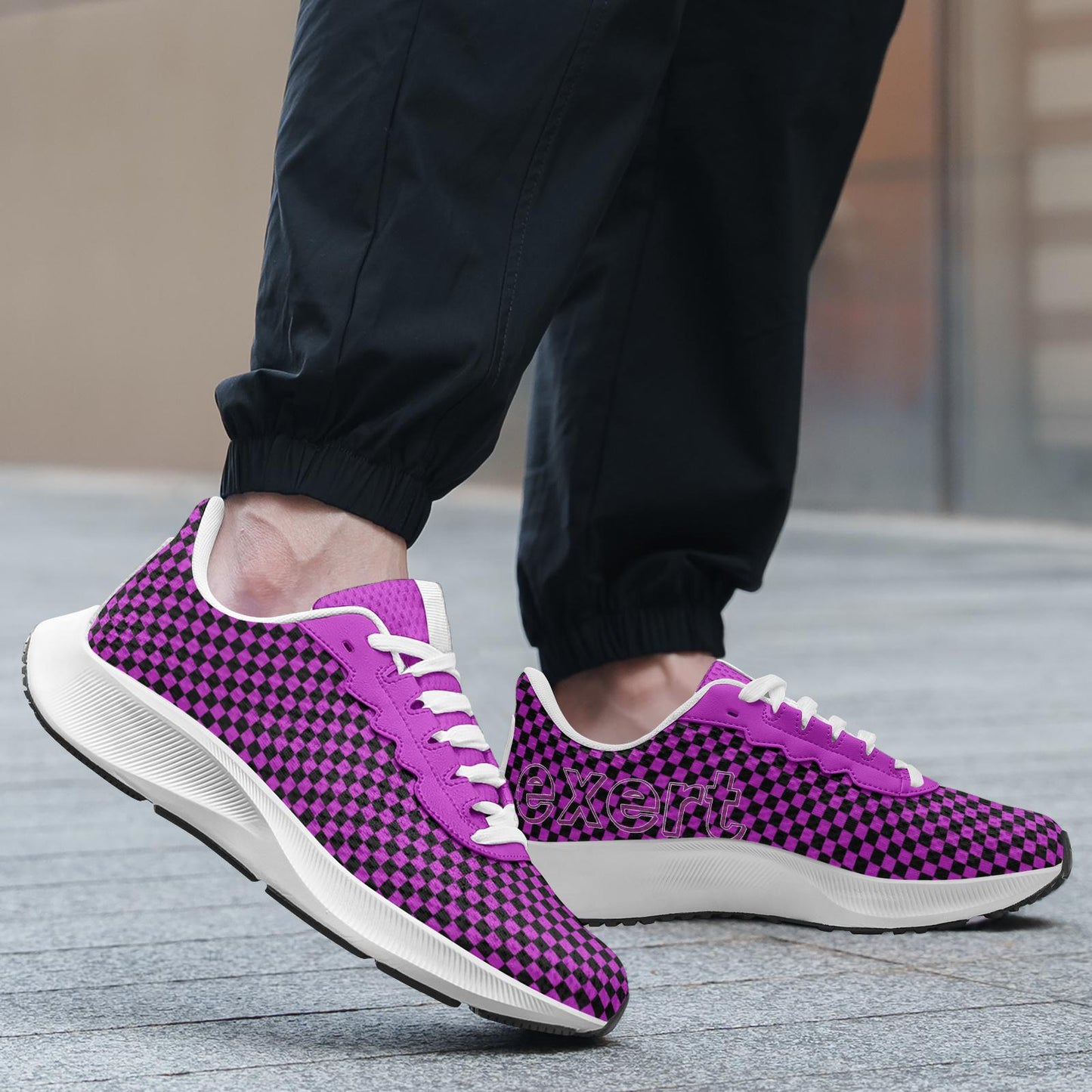 Purple Running Shoes Unisex Mesh Tech Performance Running Shoes
