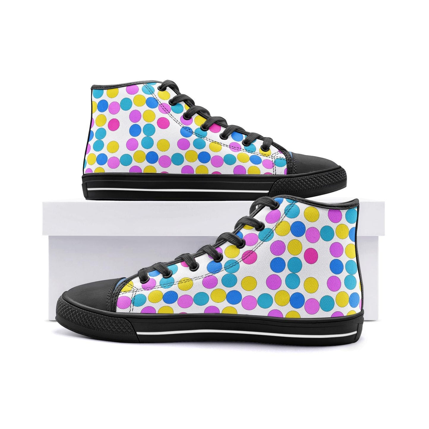 Colorful High Top Sneakers Unisex High Top Canvas Shoes
