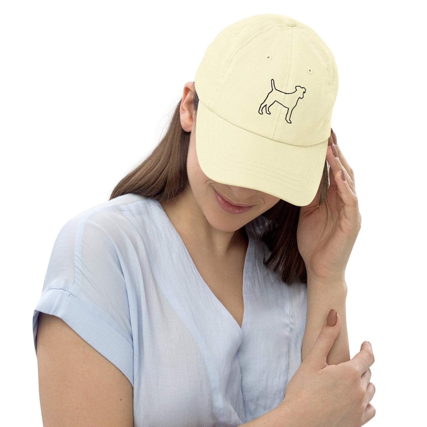 Pastel baseball hats black dog hats