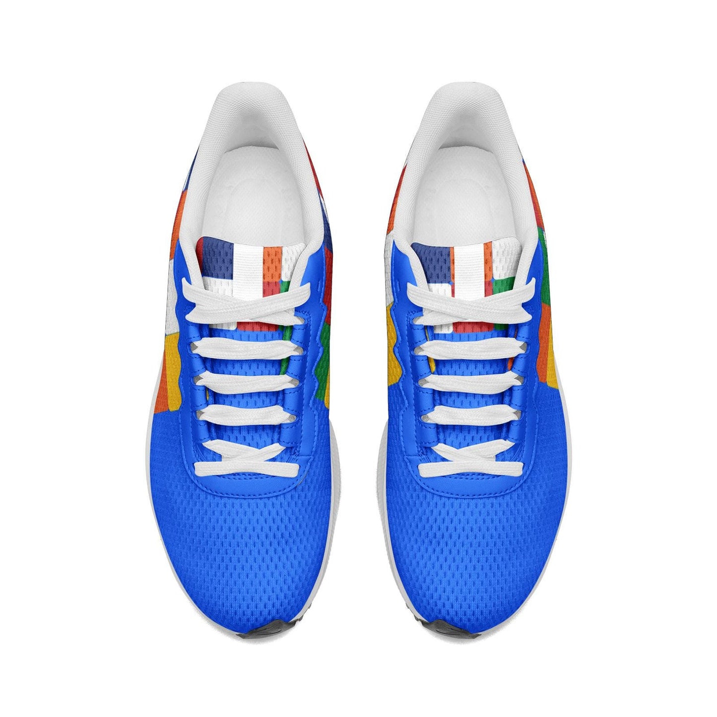 Blue Running Sneakers Colorful Running Shoes Unisex Mesh Tech Performance Running Shoes