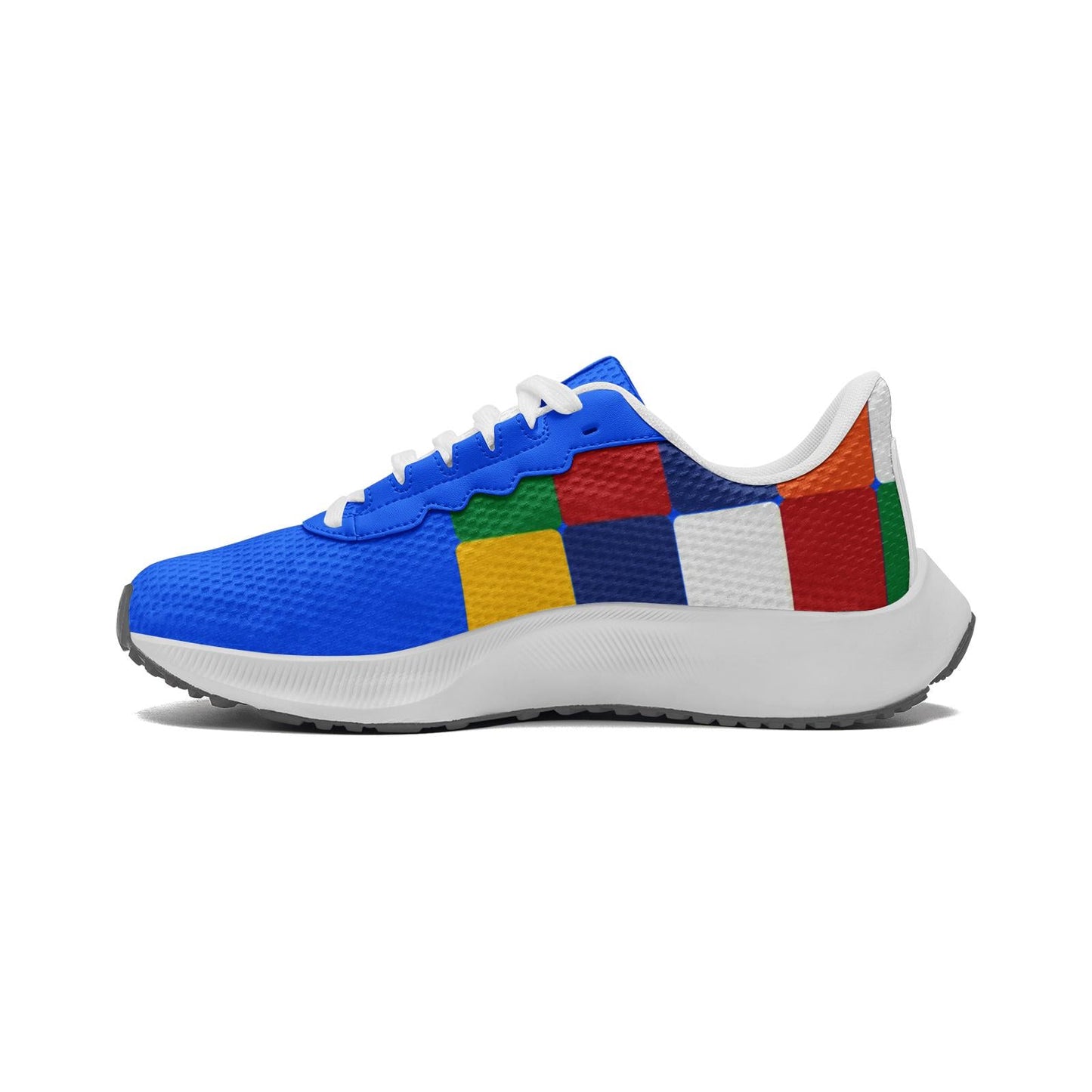 Blue Running Sneakers Colorful Running Shoes Unisex Mesh Tech Performance Running Shoes