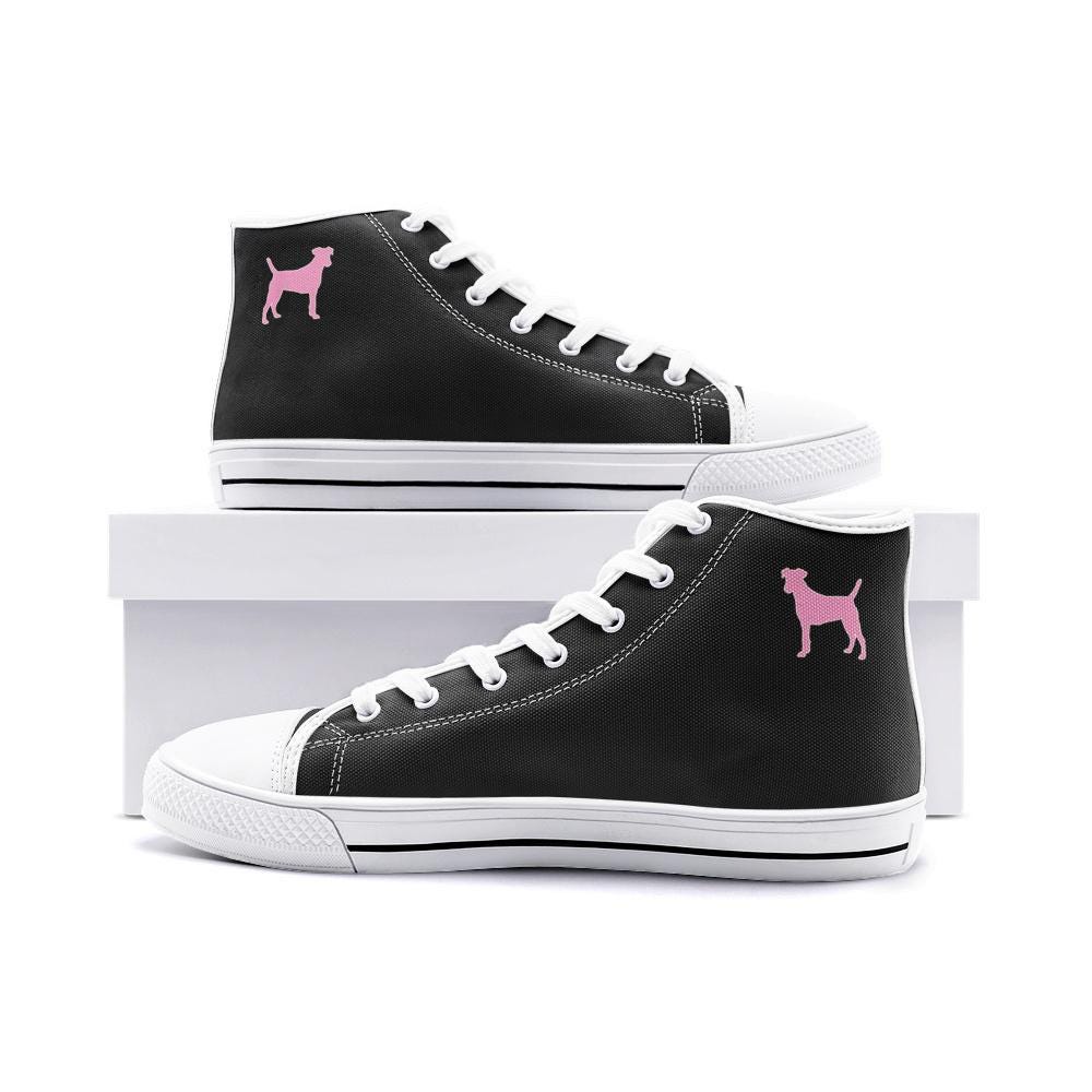Black High Top Sneakers Unisex High Top Canvas Shoes