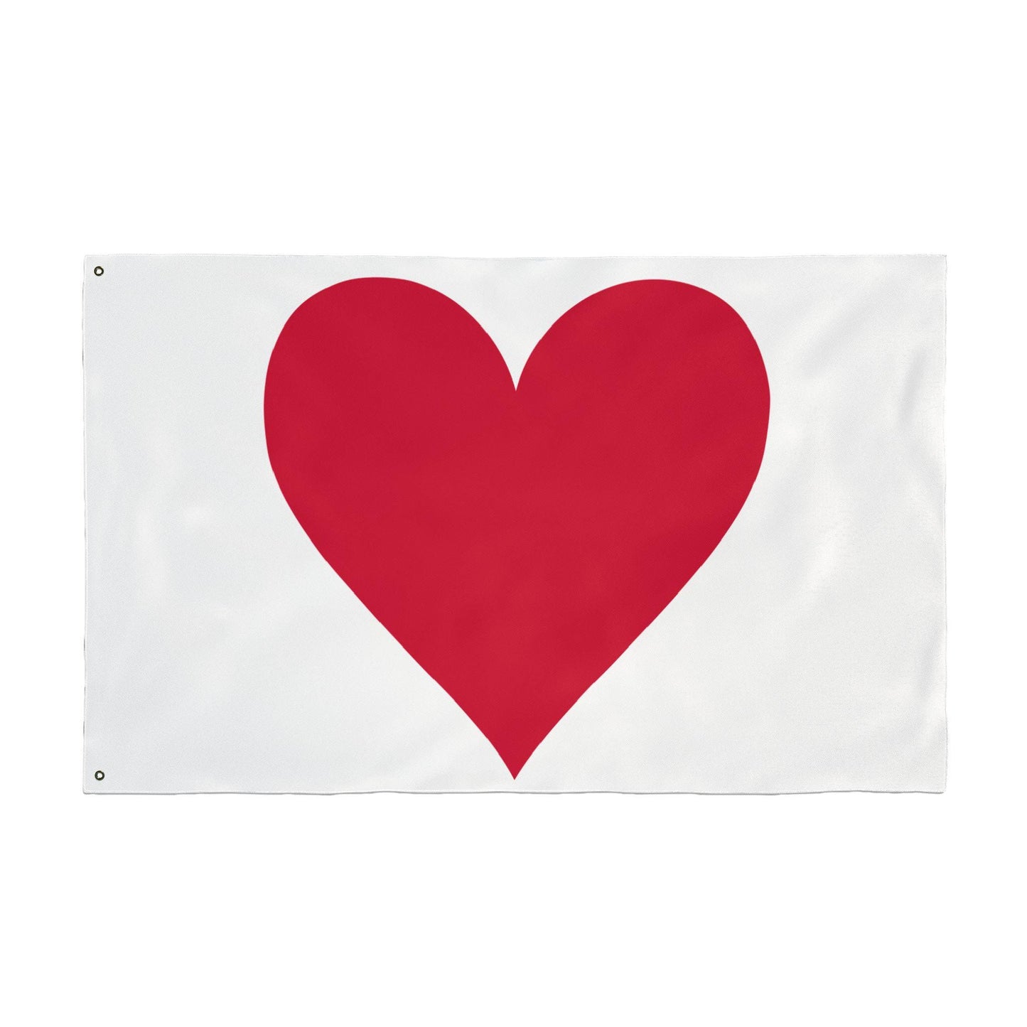 Double Sided Heart Flag: 36"x60" Polyester Pride Decor