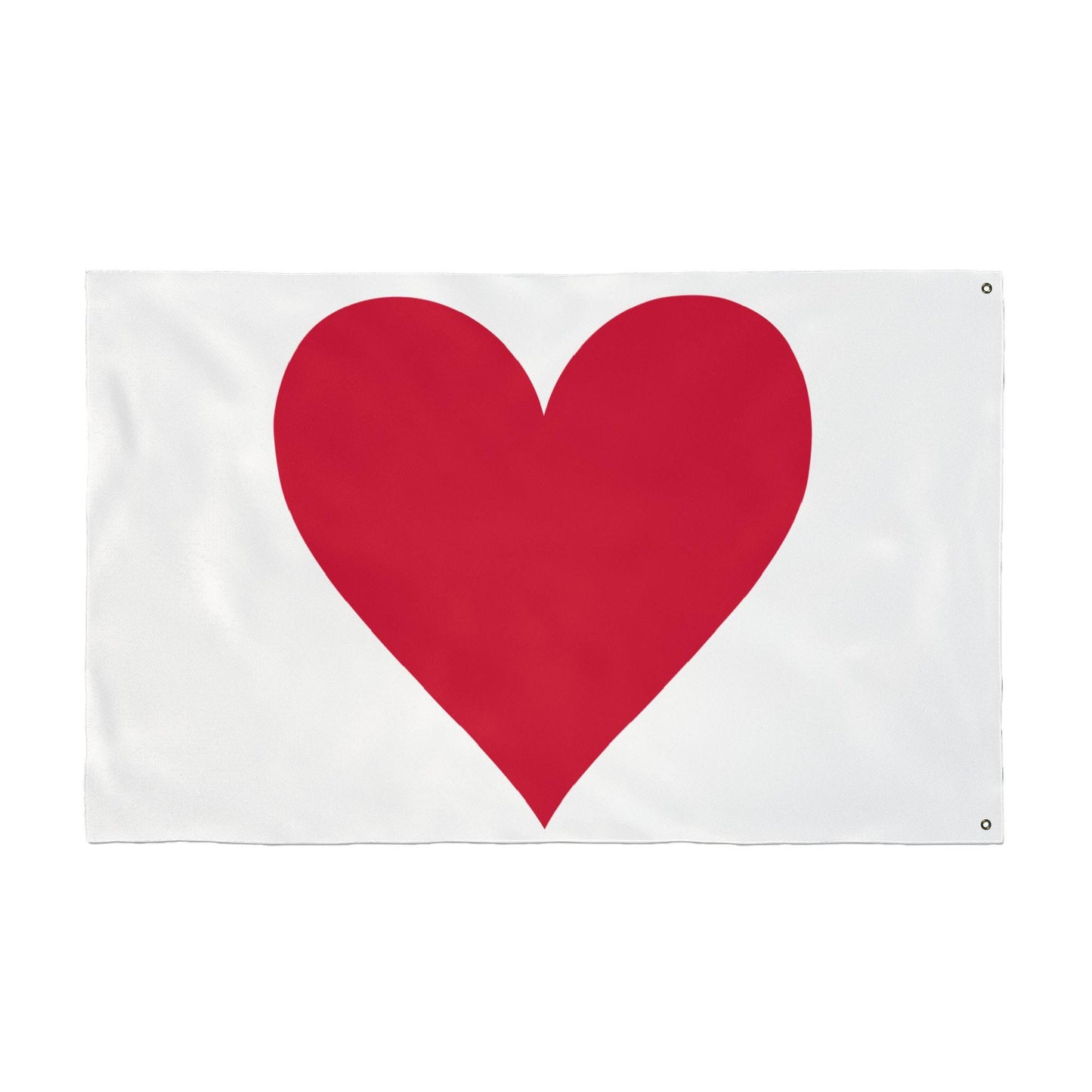 Double Sided Heart Flag: 36"x60" Polyester Pride Decor