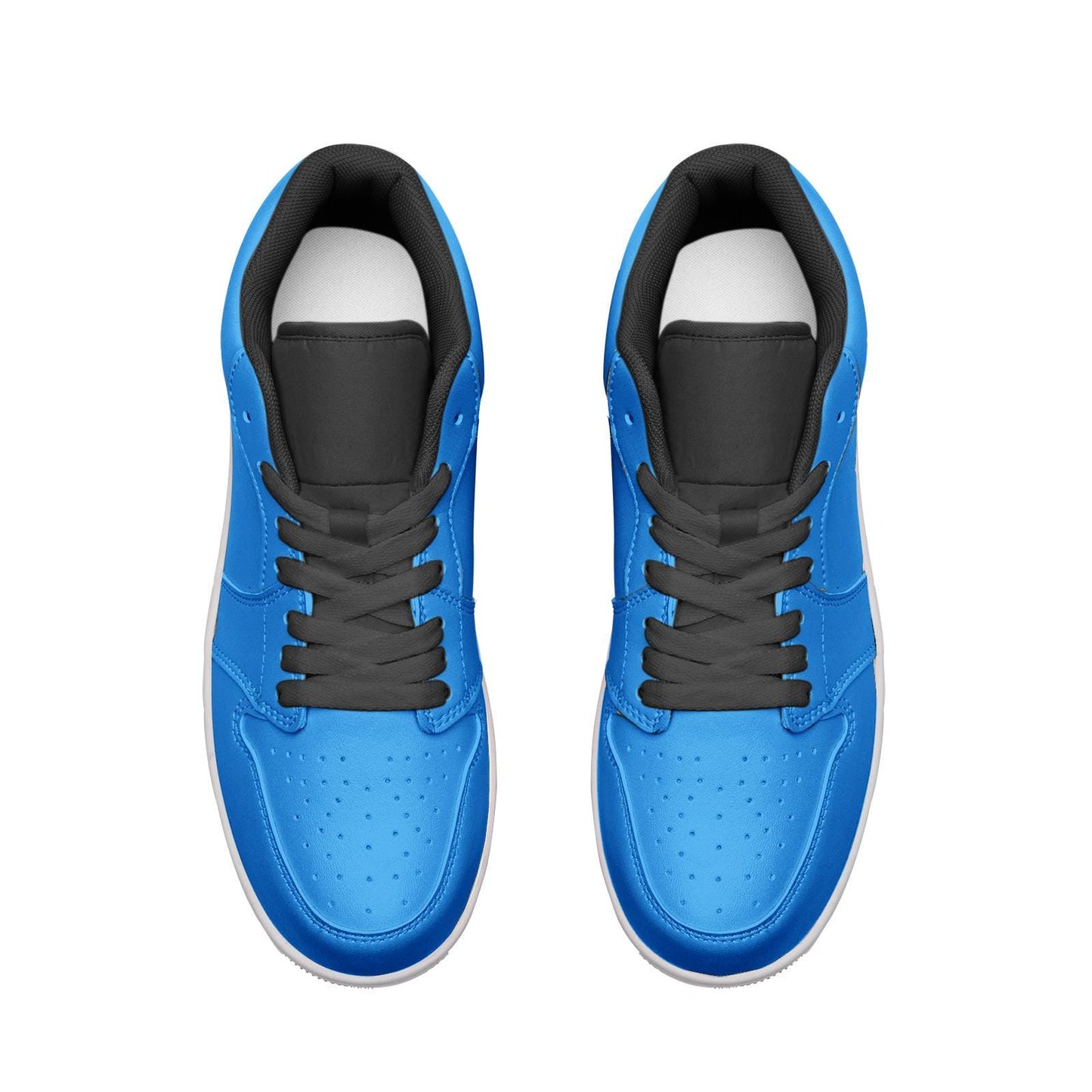 Blue Sneakers Unisex Low Top Leather Sneakers