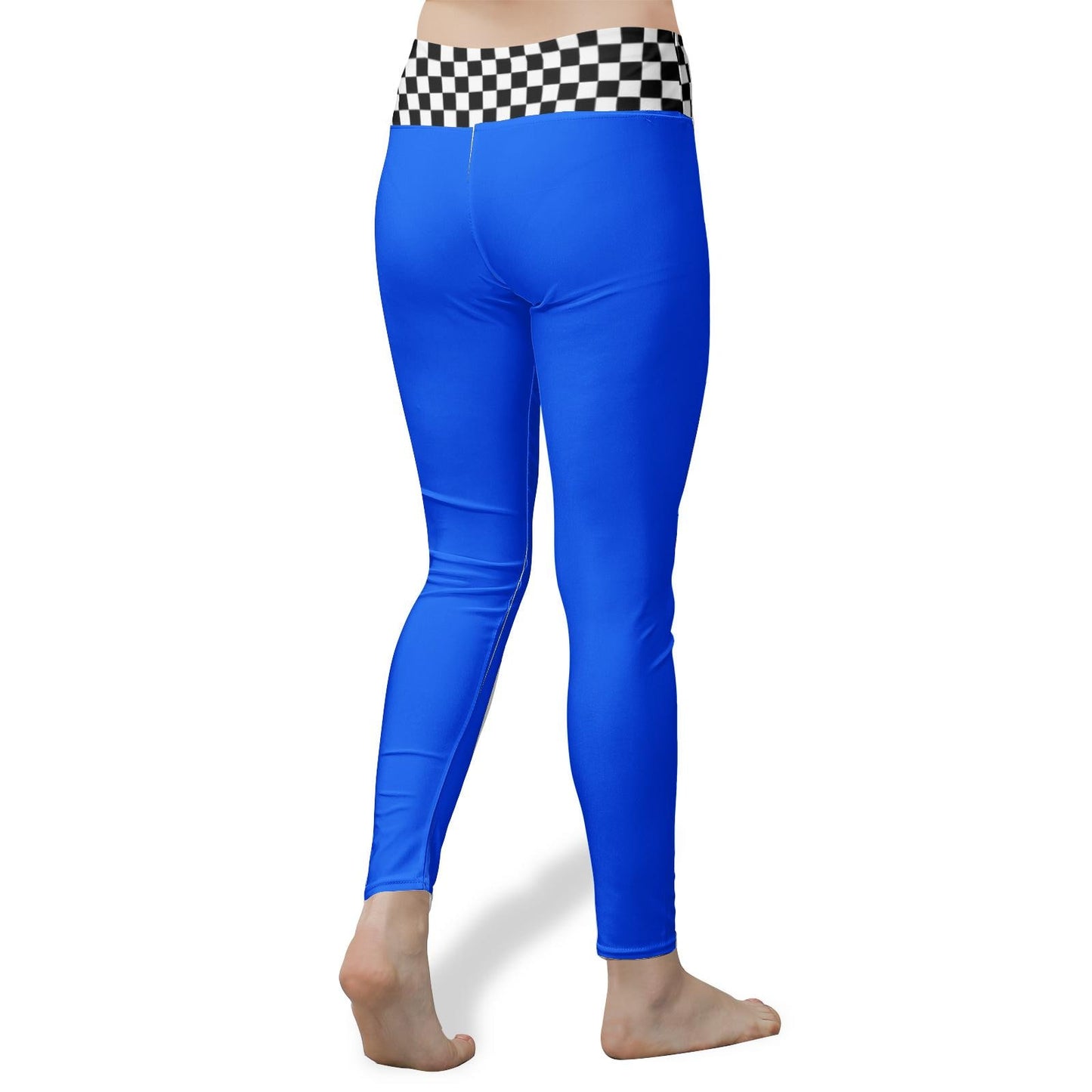 Blue Leggings Women's High Waist Yoga Leggings