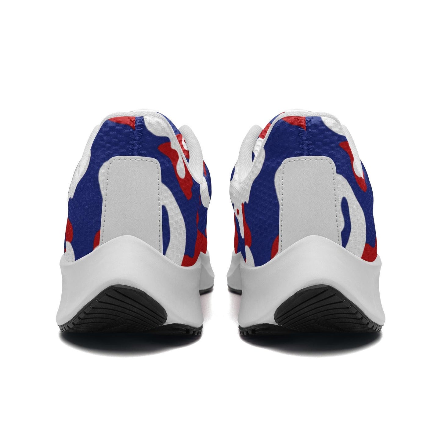 Blue Camo Sneakers Unisex Mesh Tech Performance Running Shoes