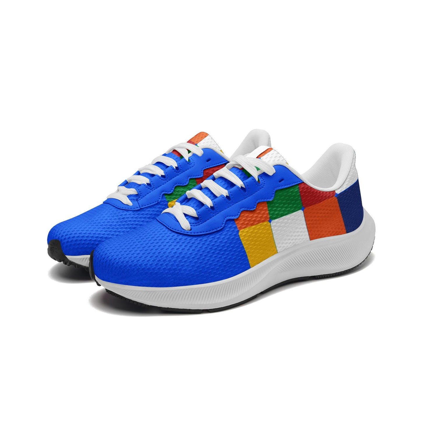 Blue Running Sneakers Colorful Running Shoes Unisex Mesh Tech Performance Running Shoes